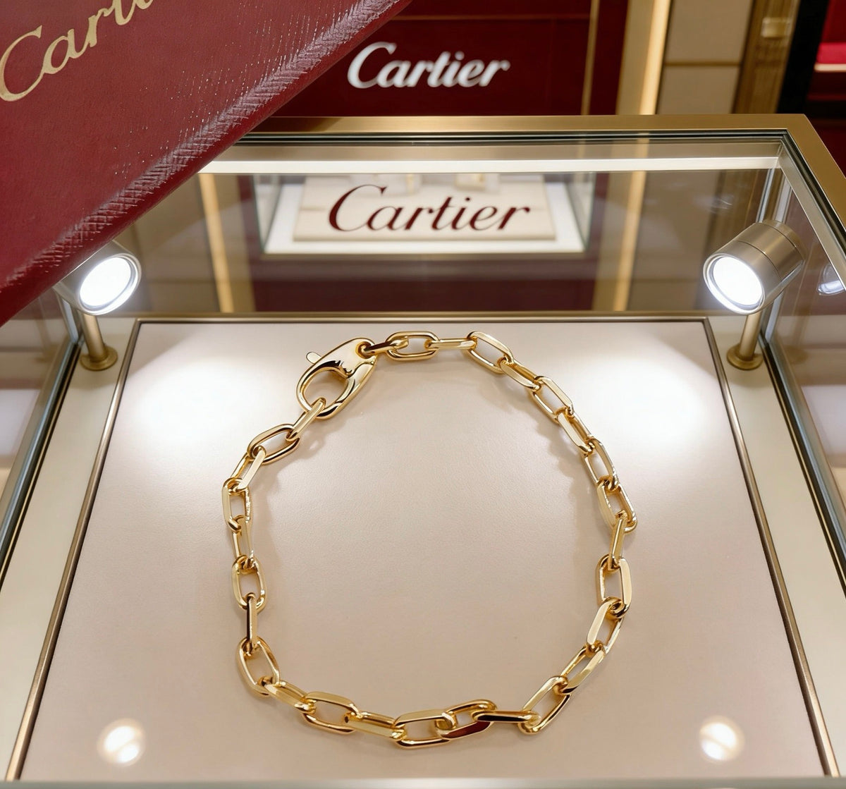 Sculptural Statement Bracelet in Gold-Tone – Design 206 main product view
