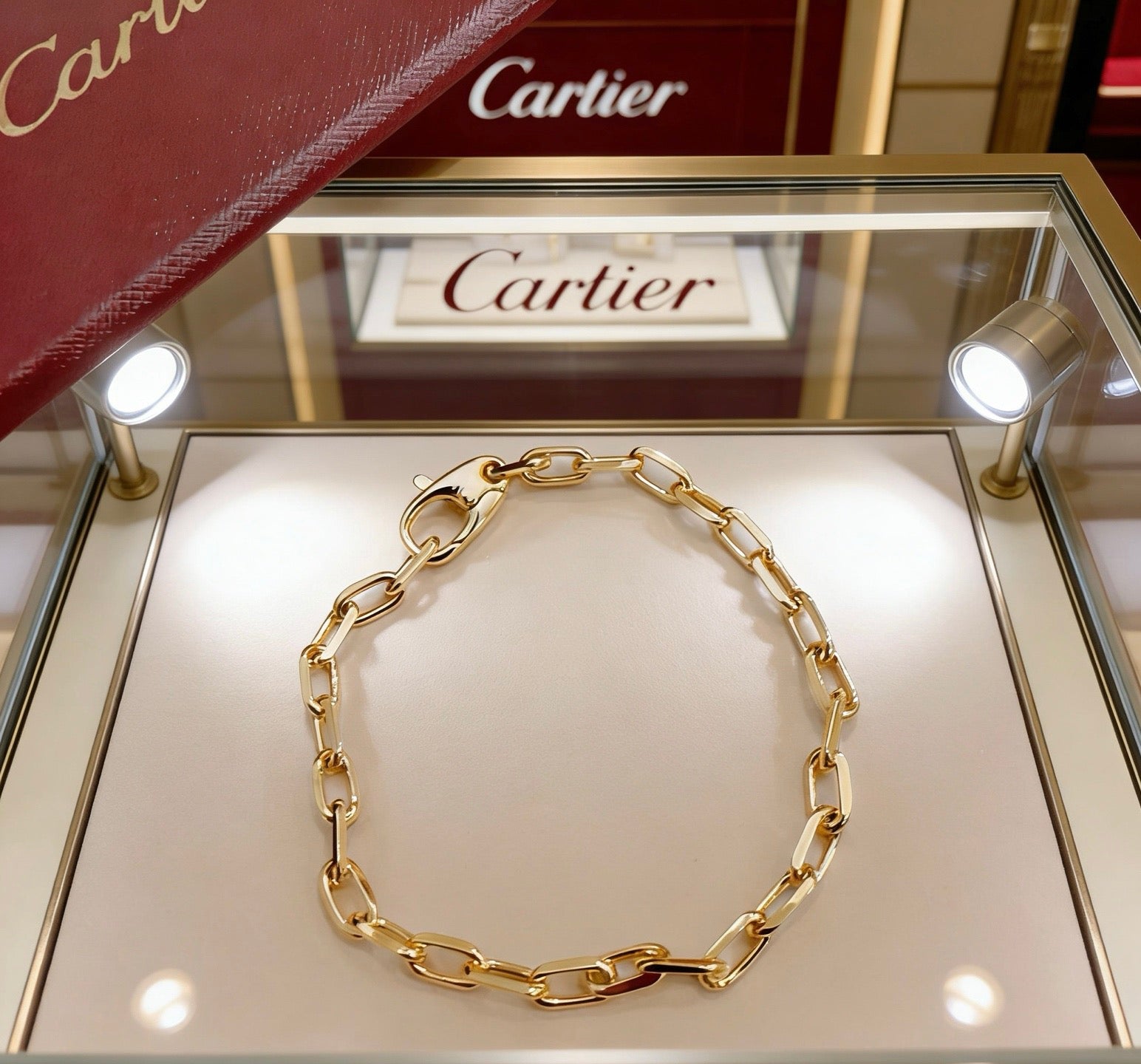 Sculptural Statement Bracelet in Gold-Tone – Design 206 main product view