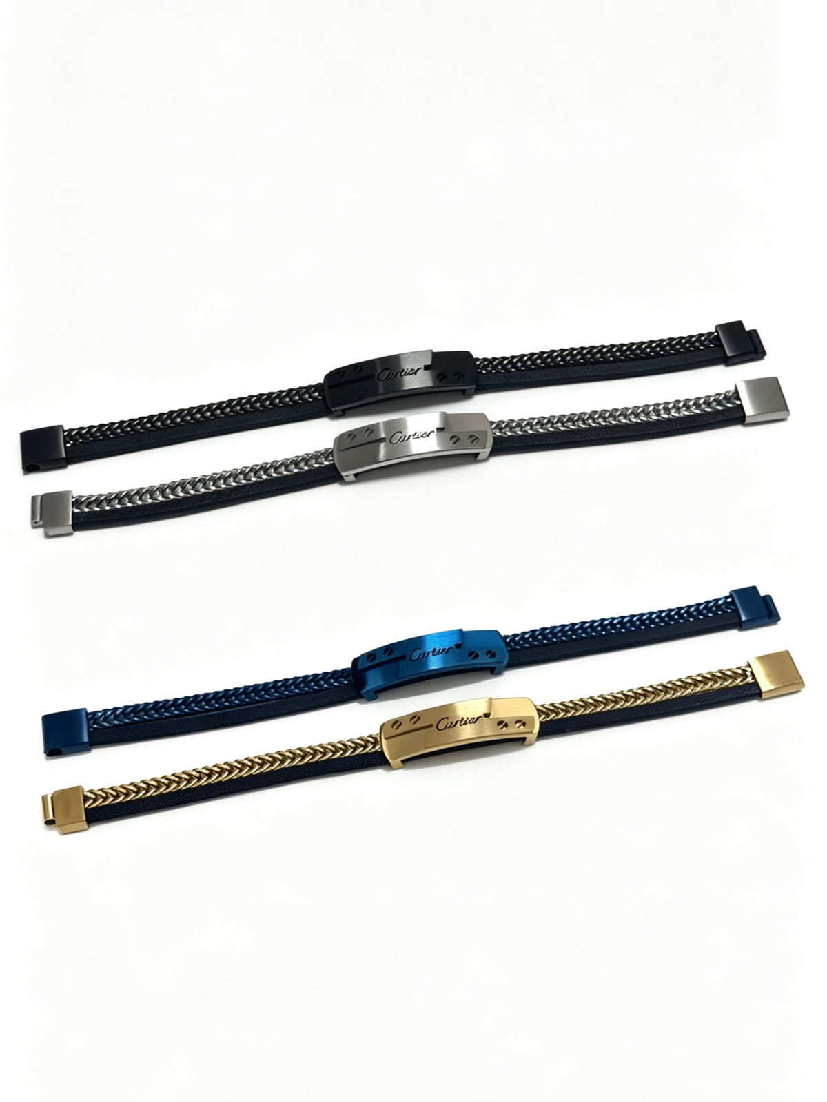 Sculptural Statement Bracelet in Gold-Tone – Design 201 side detail
