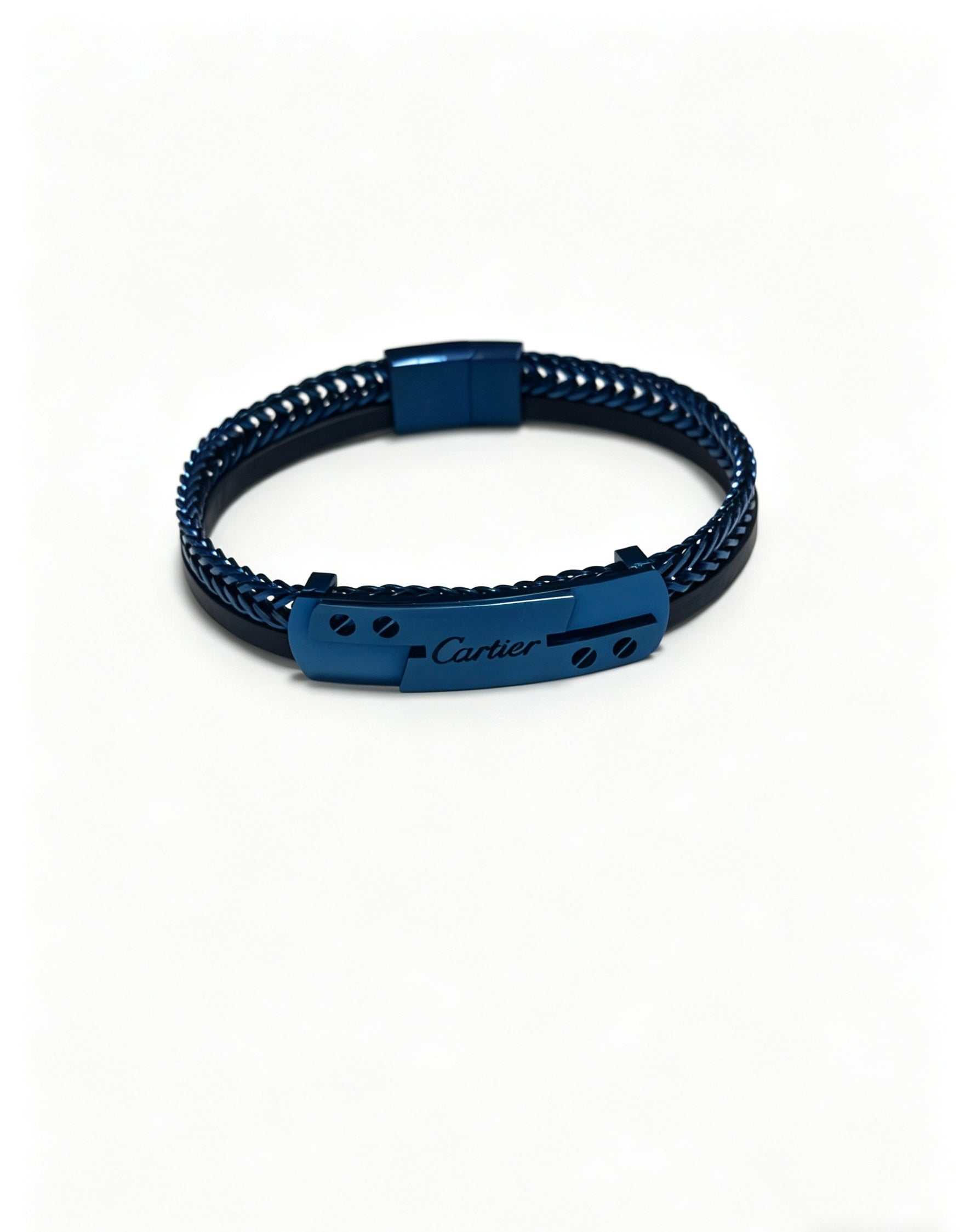 Sculptural Statement Bracelet in Gold-Tone – Design 169 front view