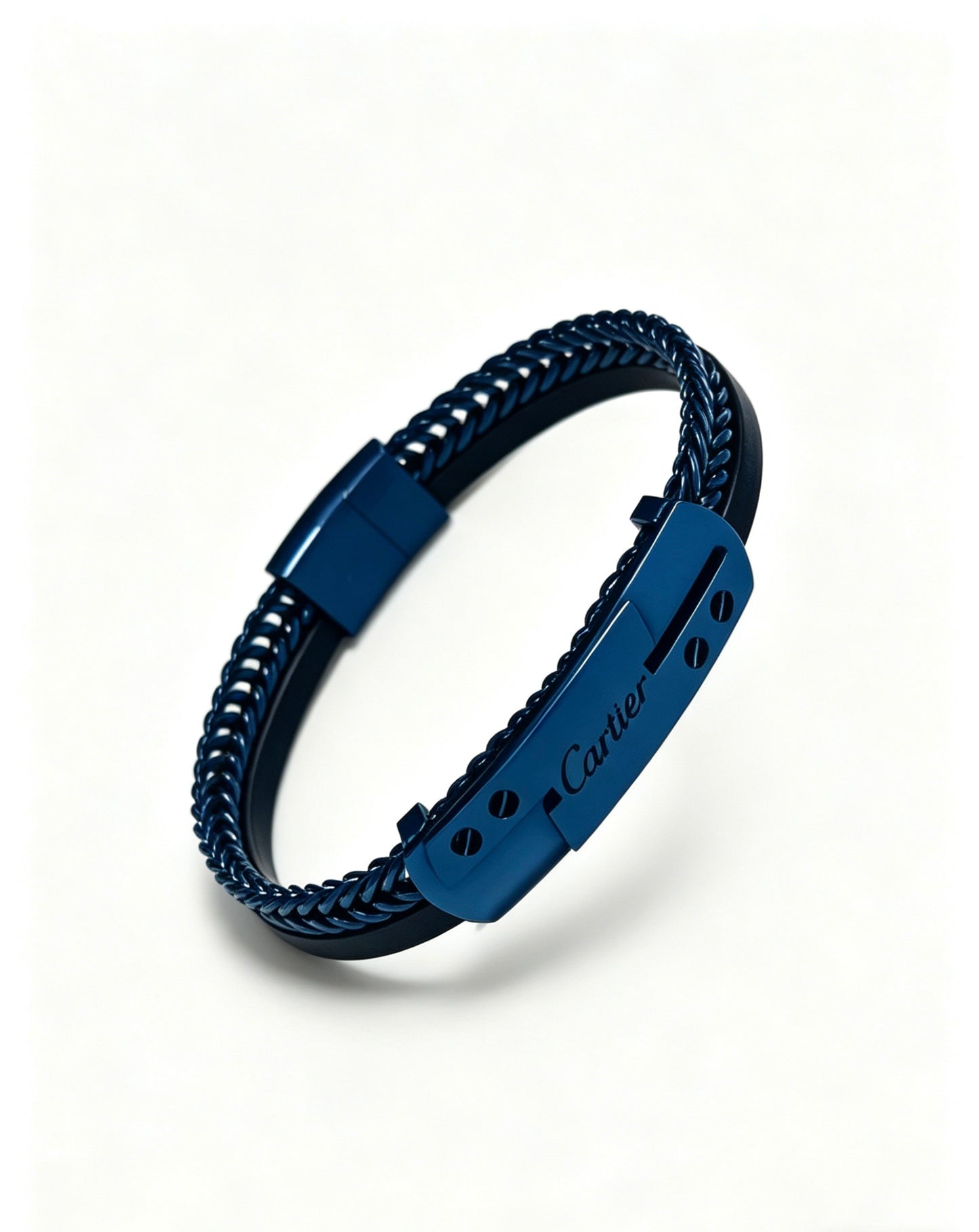 Sculptural Statement Bracelet in Gold-Tone – Design 169 styled view