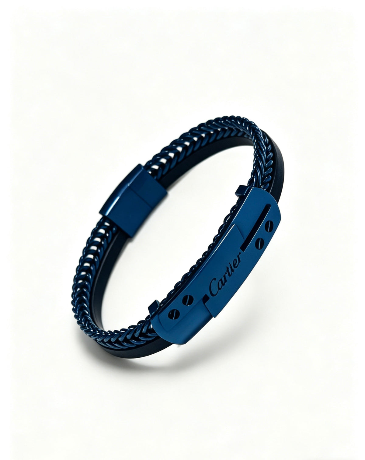 Sculptural Statement Bracelet in Gold-Tone – Design 202 styled view