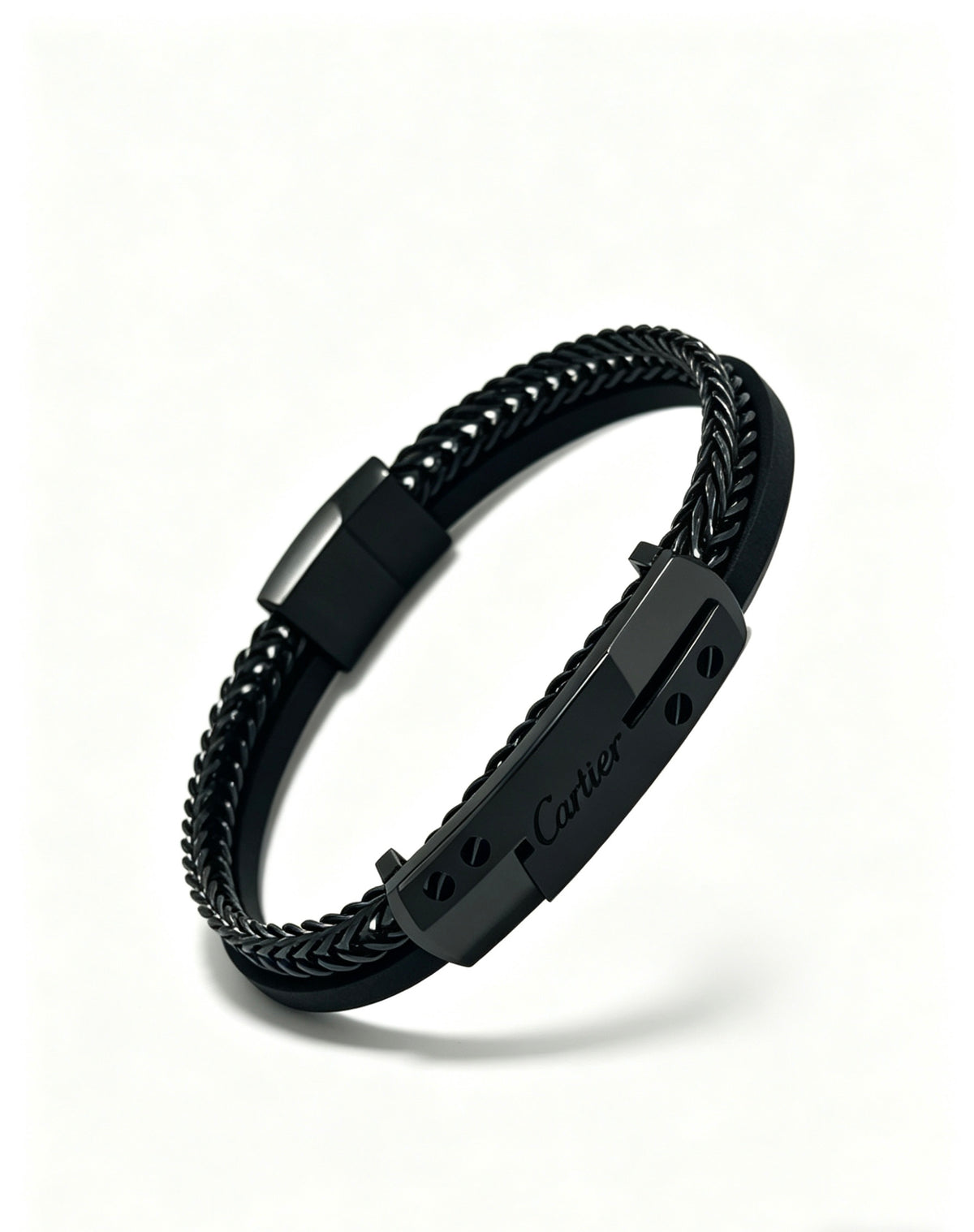 Sculptural Statement Bracelet in Gold-Tone – Design 168 detail view