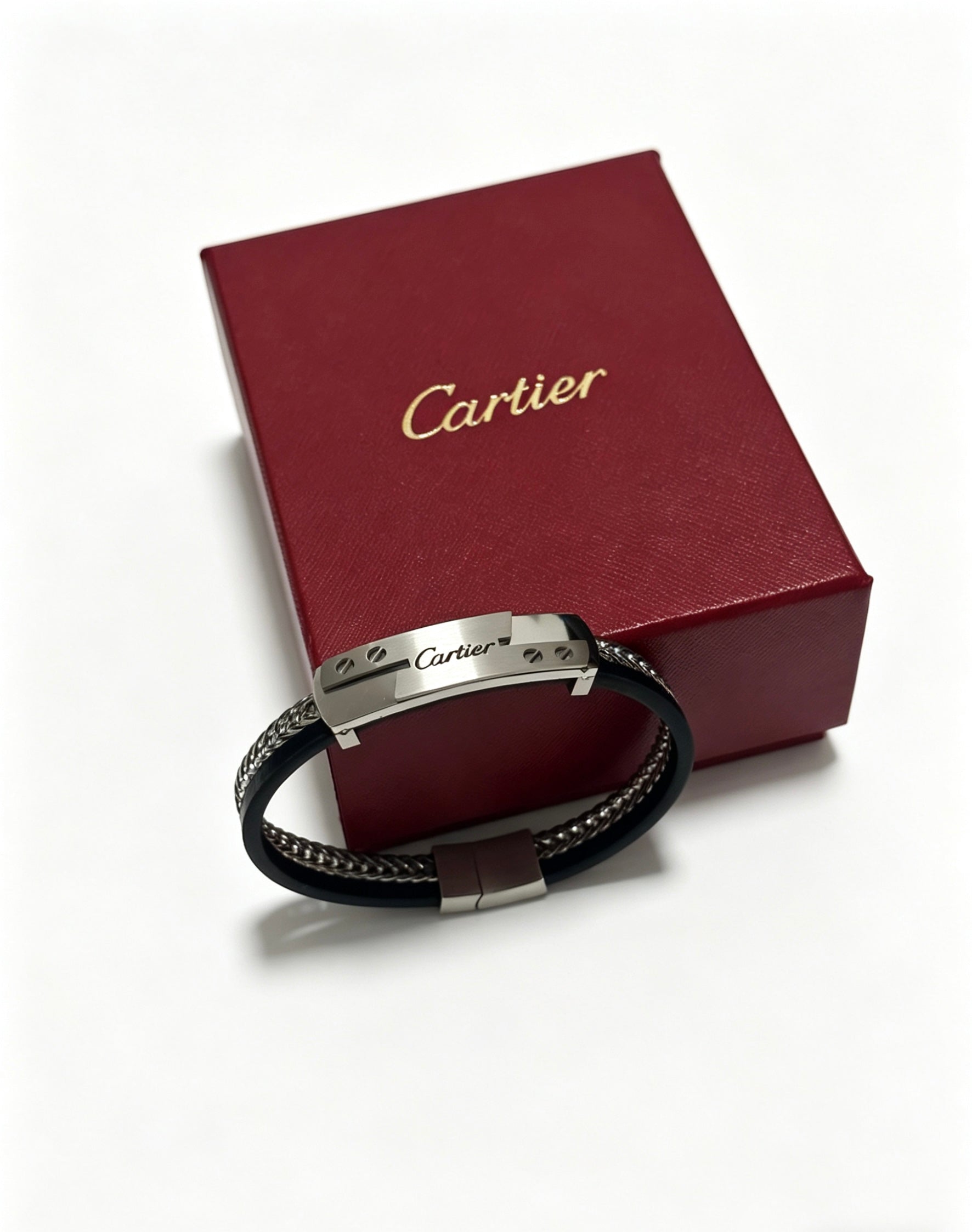 Sculptural Statement Bracelet in Gold-Tone – Design 167 front view
