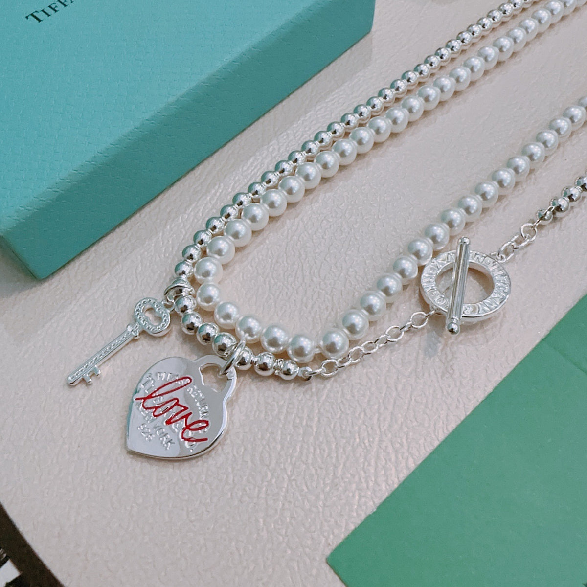 Signature Motif Jewelry Accessory in Silver-Tone – Vintage Detail – Design 04 close-up detail