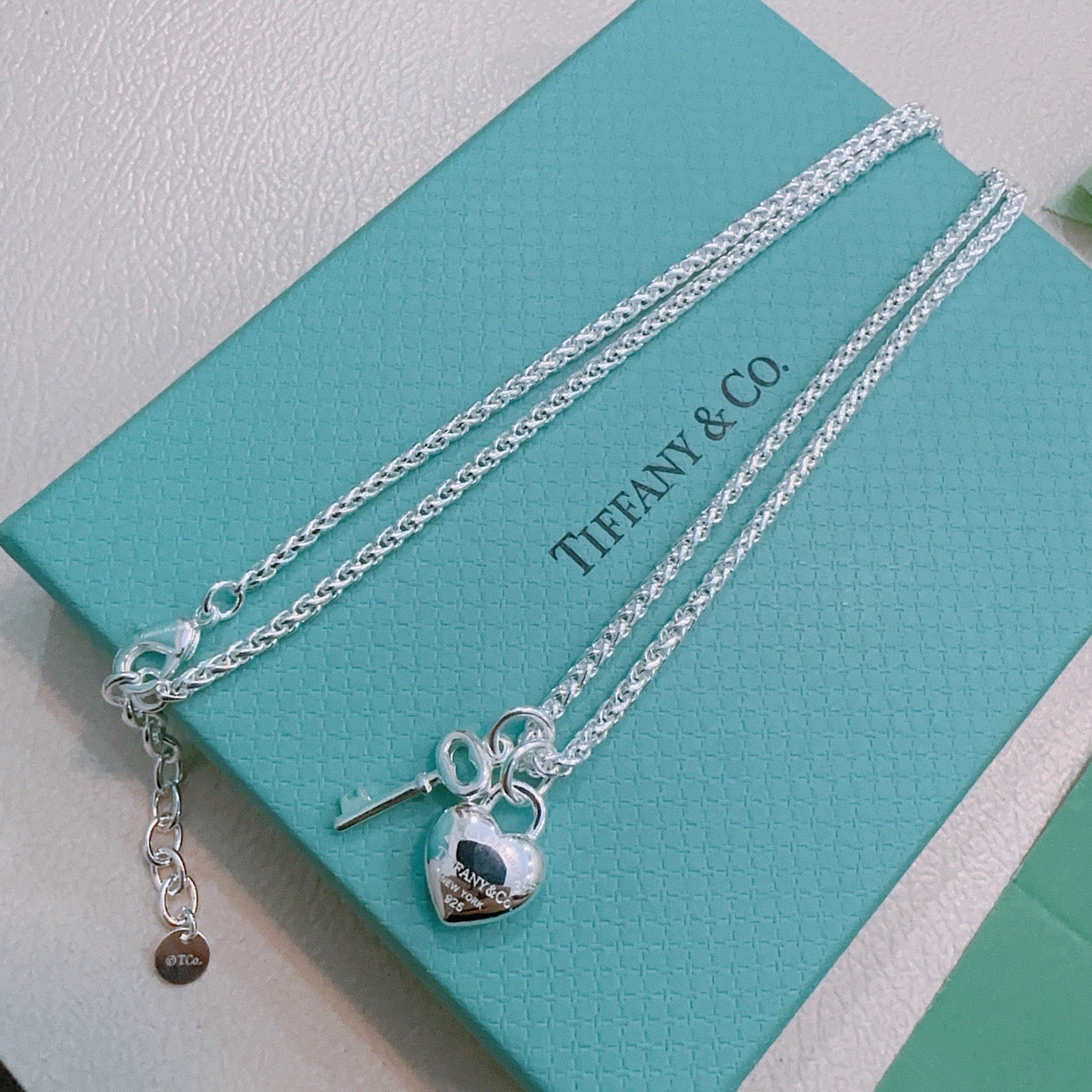 Signature Motif Pendant Necklace in Silver-Tone – Vintage Detail – Design 50 styled product view