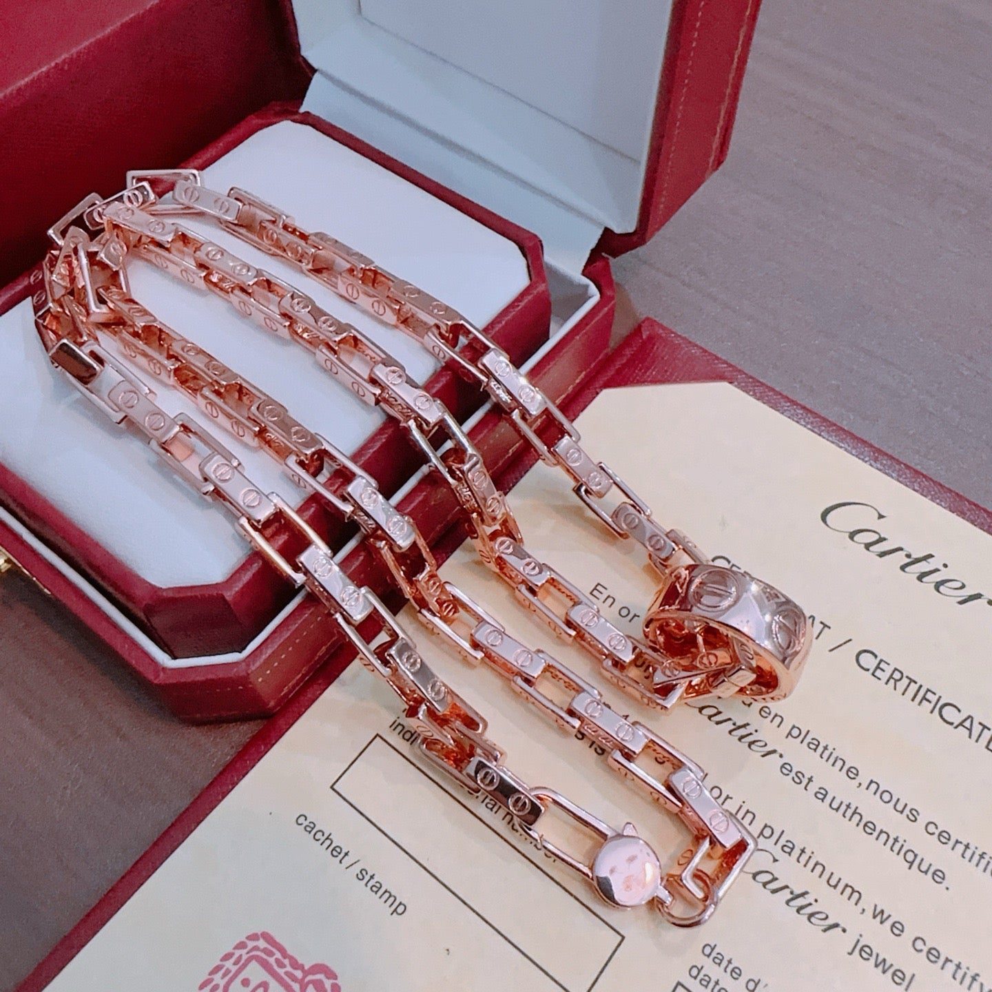 Sculptural Pendant Necklace in Gold-Tone with Crystal-Style Accents – Design 07 main product view