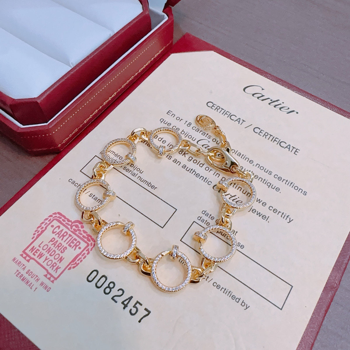 Sculptural Statement Bracelet in Gold-Tone – Design 199 styled view