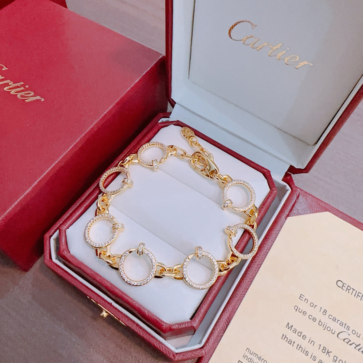 Sculptural Statement Bracelet in Gold-Tone – Design 199 main product view