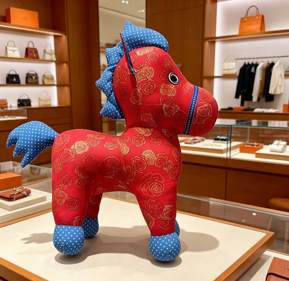 Horse Plush Figure – Design 002 front product view