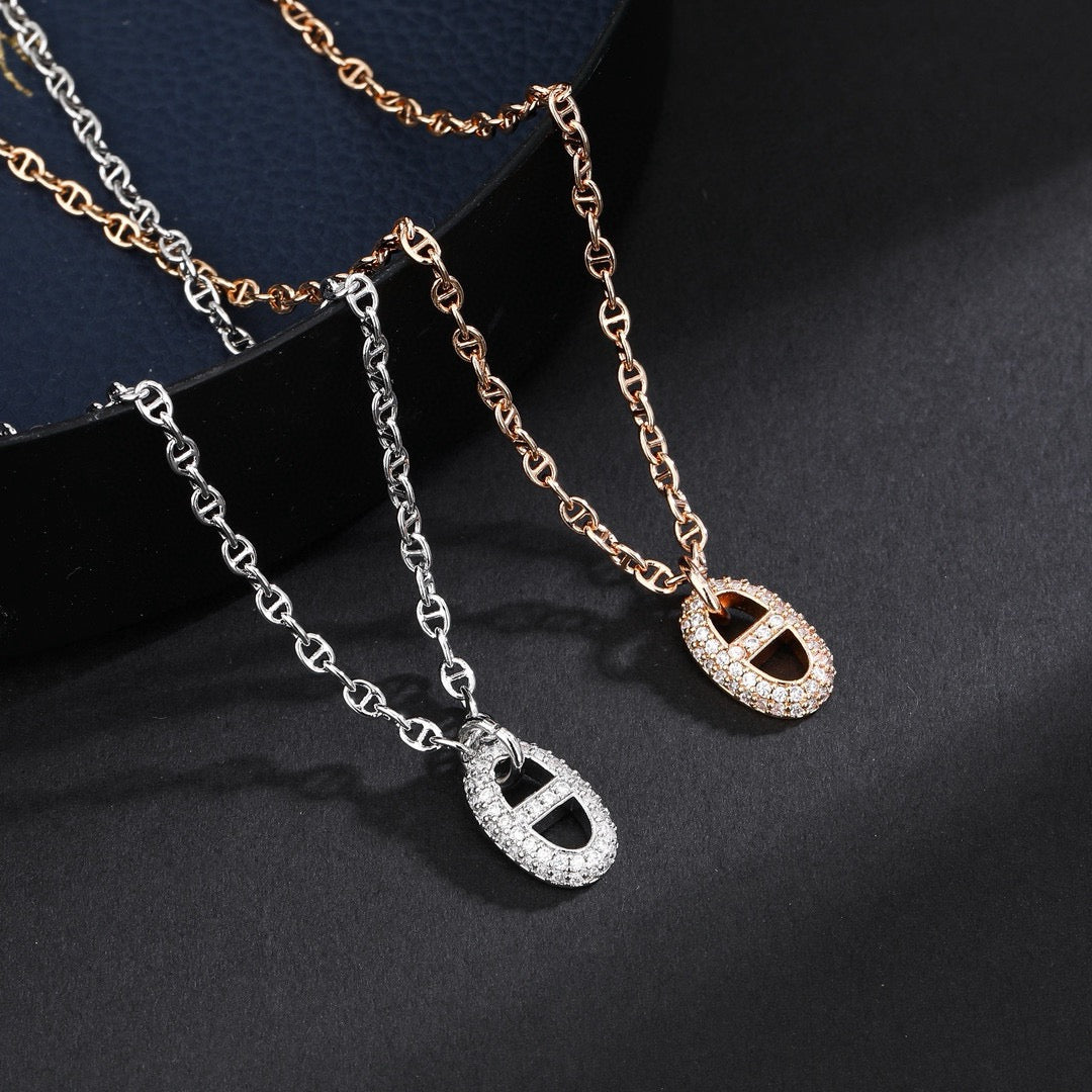 Toggle Pendant Necklace in Rose-Gold-Tone – Rose Gold Detail – Design 003 main product view