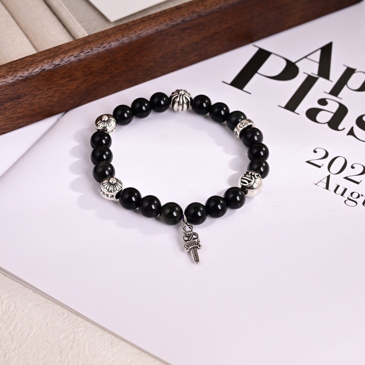 Cross Statement Bracelet in Metal-Tone – Design 21 main product view