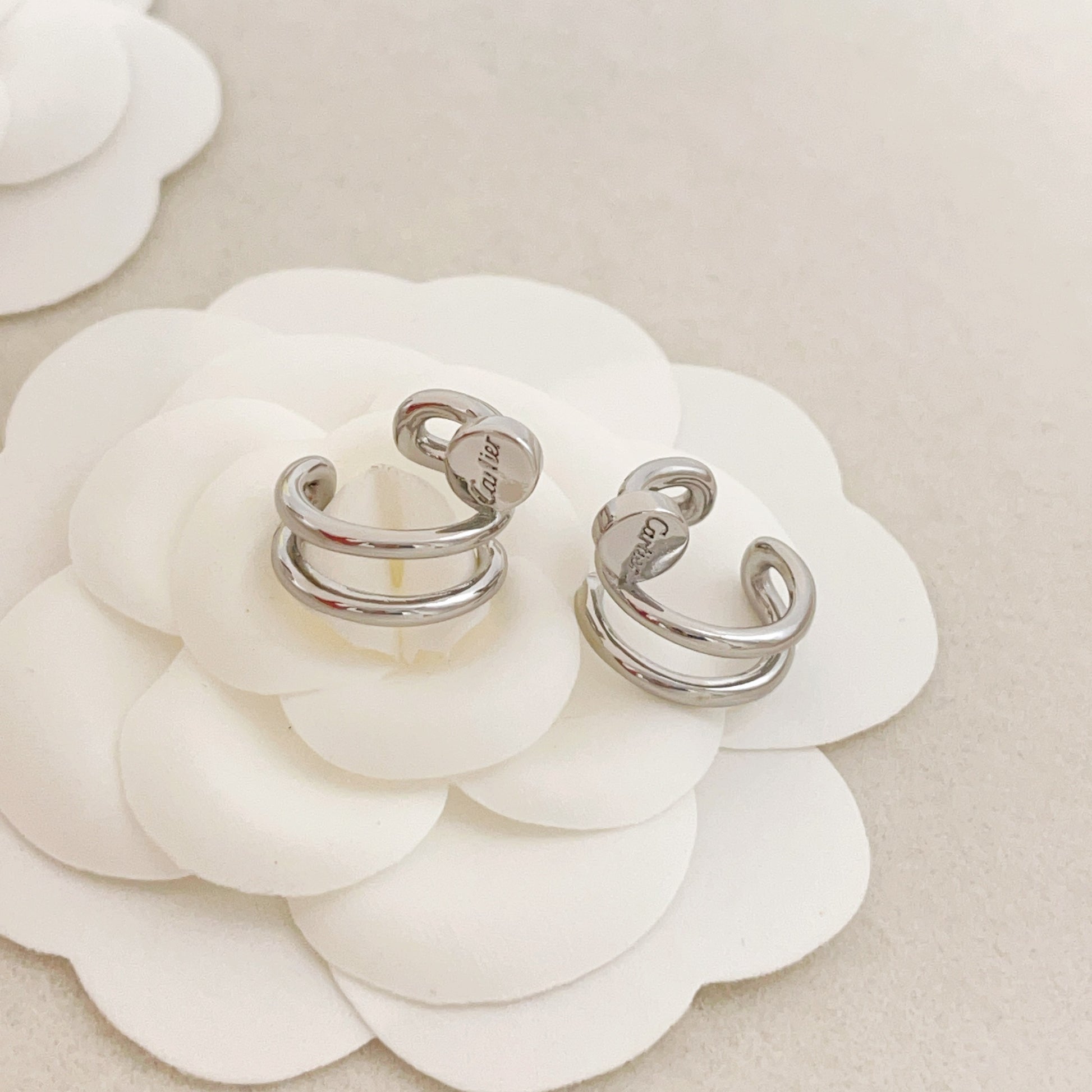 Nail Motif Jewelry Accessory in Silver-Tone styled view