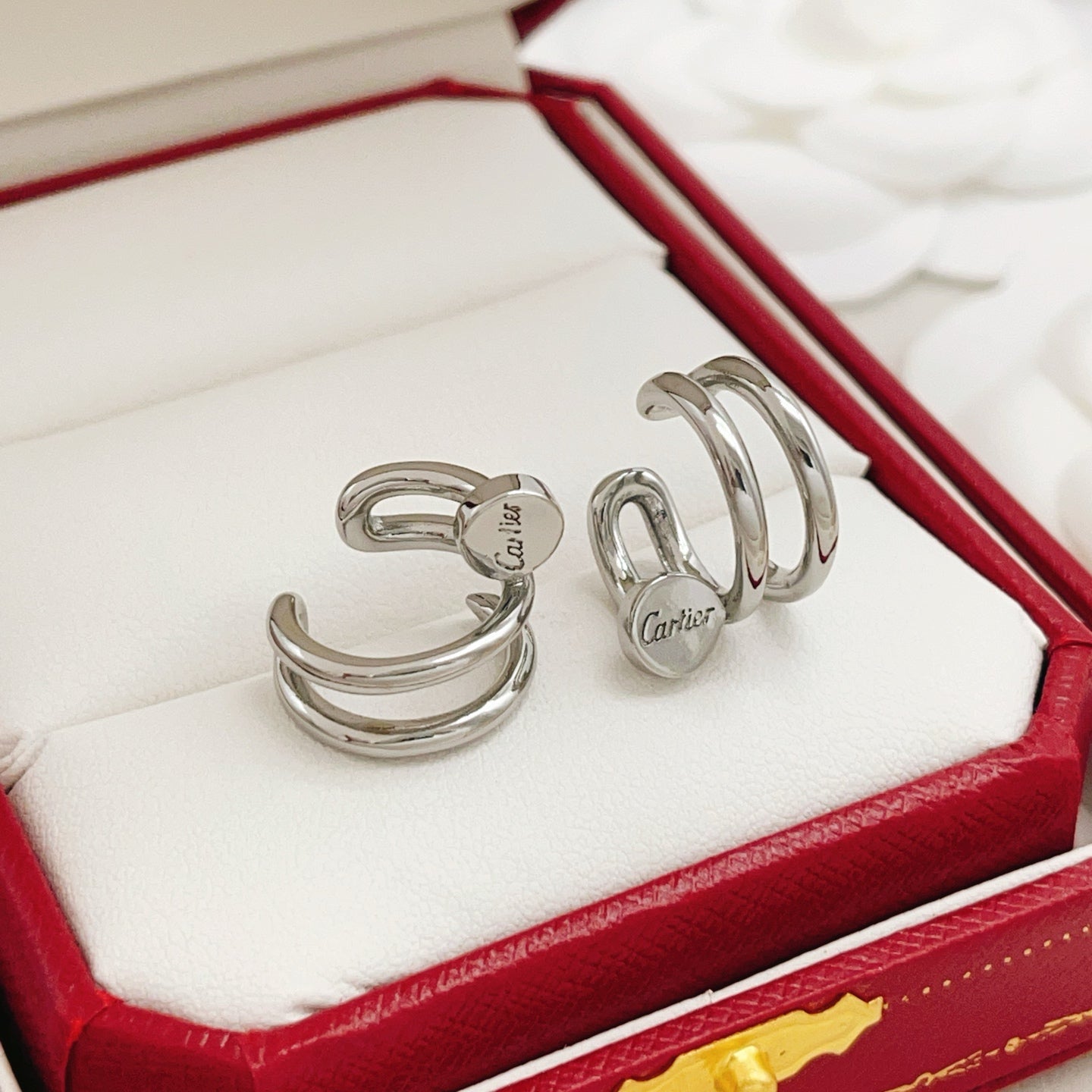Nail Motif Jewelry Accessory in Silver-Tone main product view