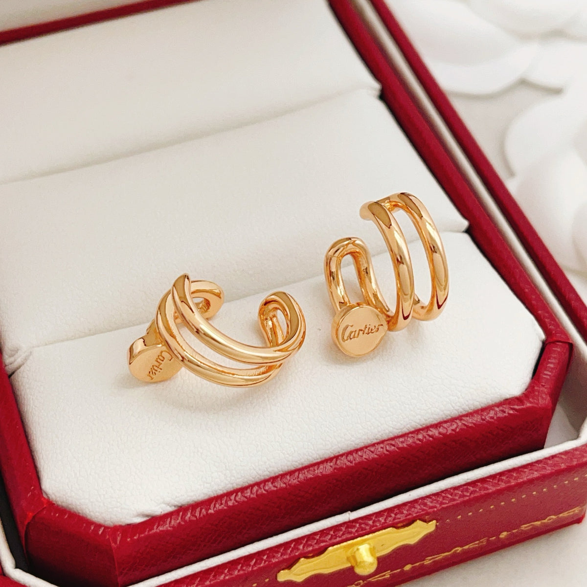 Nail Motif Jewelry Accessory in Rose-Gold-Tone – Design 02 main product view