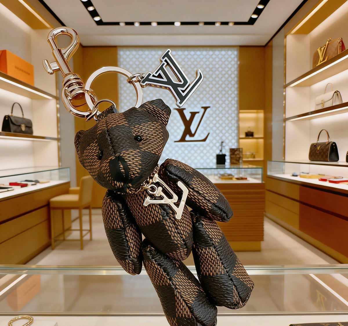 Bag Motif Keychain – Bag Detail – Design 121 side detail