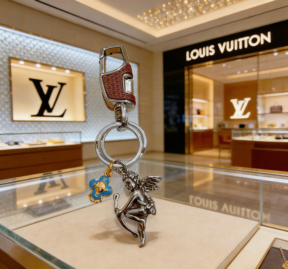 Bag Motif Keychain – Bag Detail – Design 120 styled product view