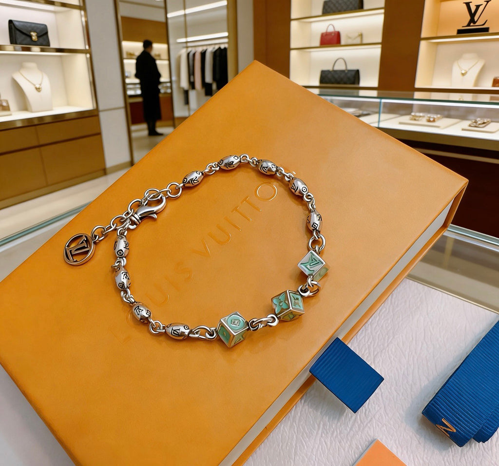 Martin Graham bracelet in polished metal-tone – front product view