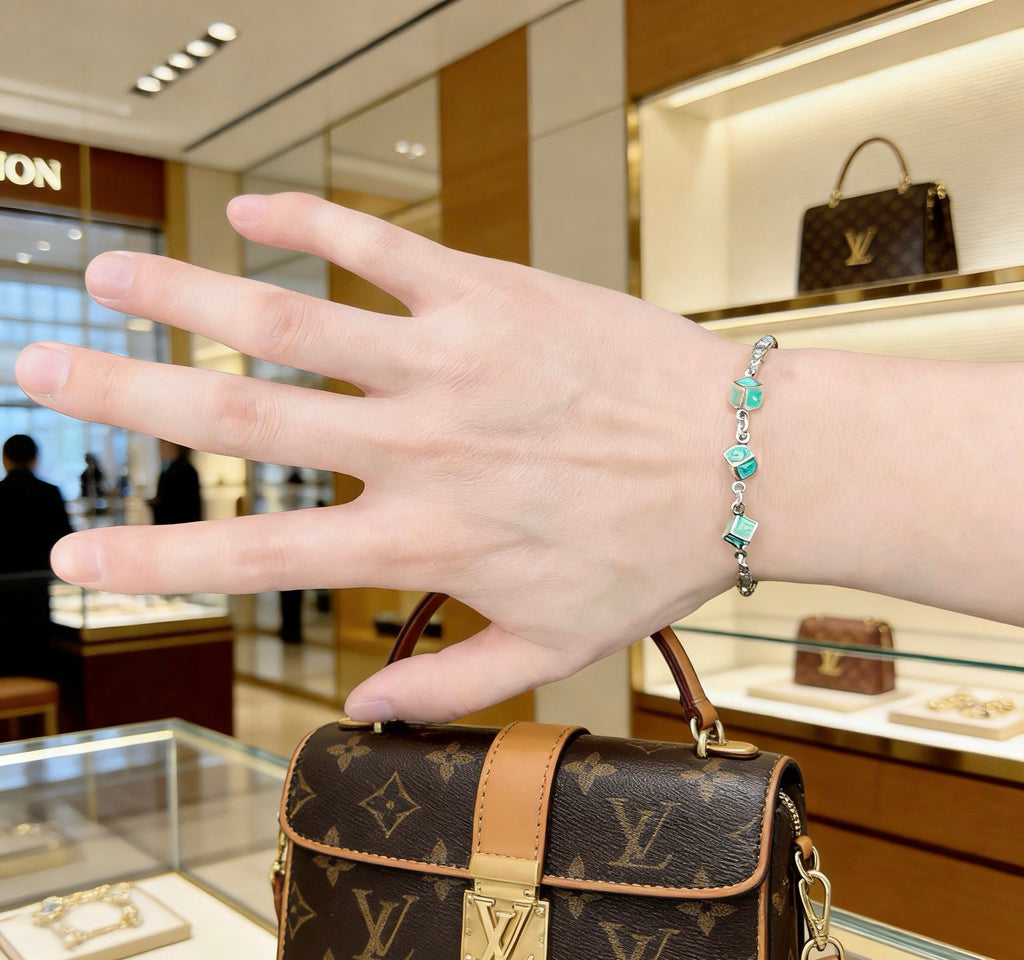Martin Graham bracelet in polished metal-tone – styled product view