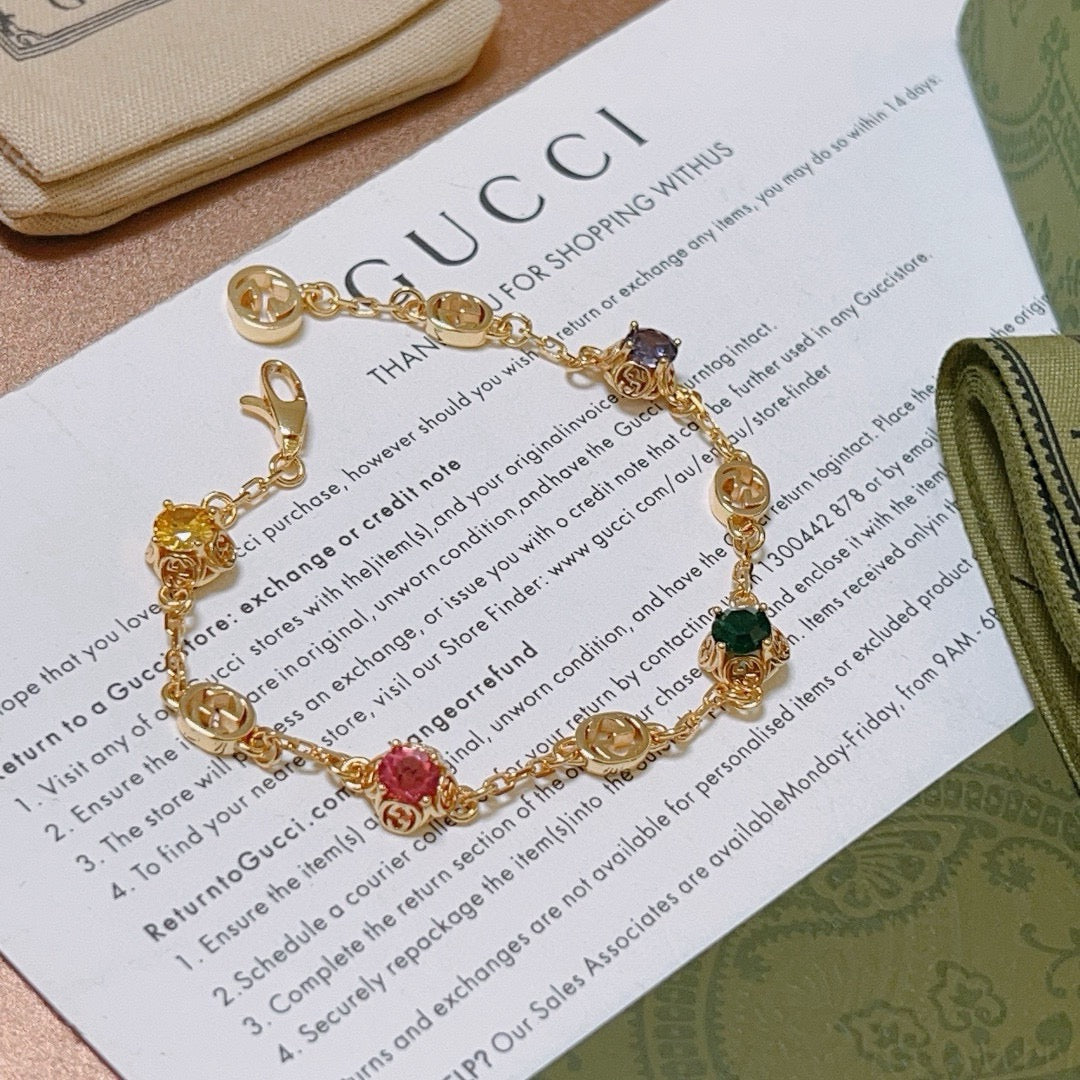 Geometric Emblem Bracelet in Polished Metal-Tone – Design 117 detail view