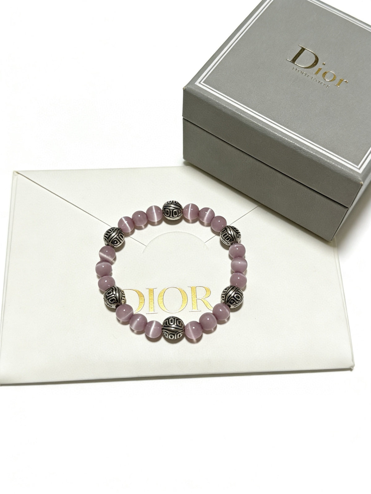 Star Motif Statement Bracelet in Silver-Tone with Vintage-Style Finish – Design 019 main product view