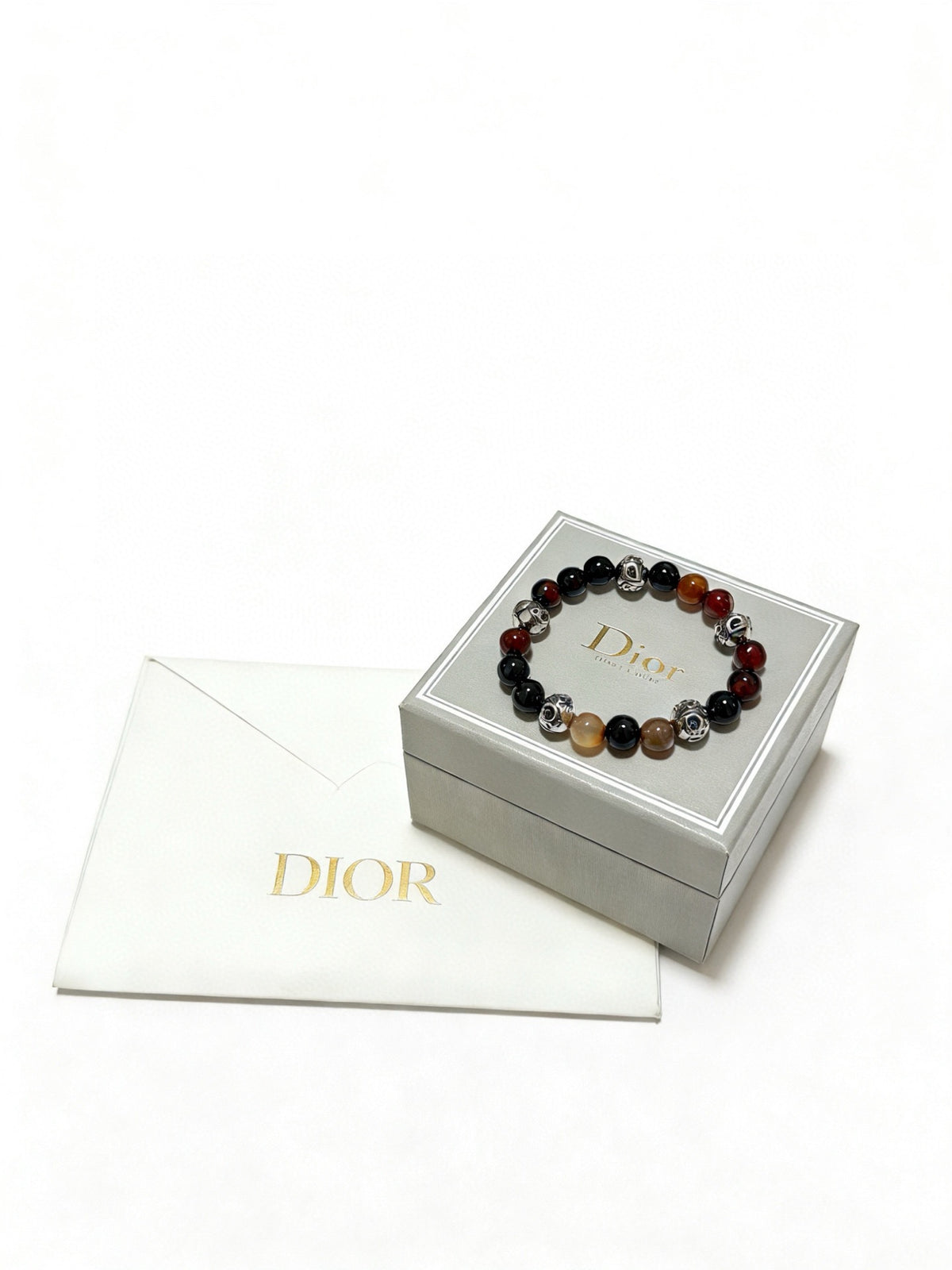 Star Motif Statement Bracelet in Silver-Tone with Vintage-Style Finish – Design 018 main product view