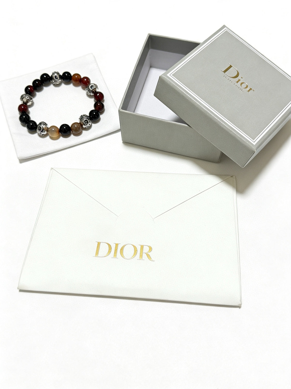 Star Motif Statement Bracelet in Silver-Tone with Vintage-Style Finish – Design 018 front view