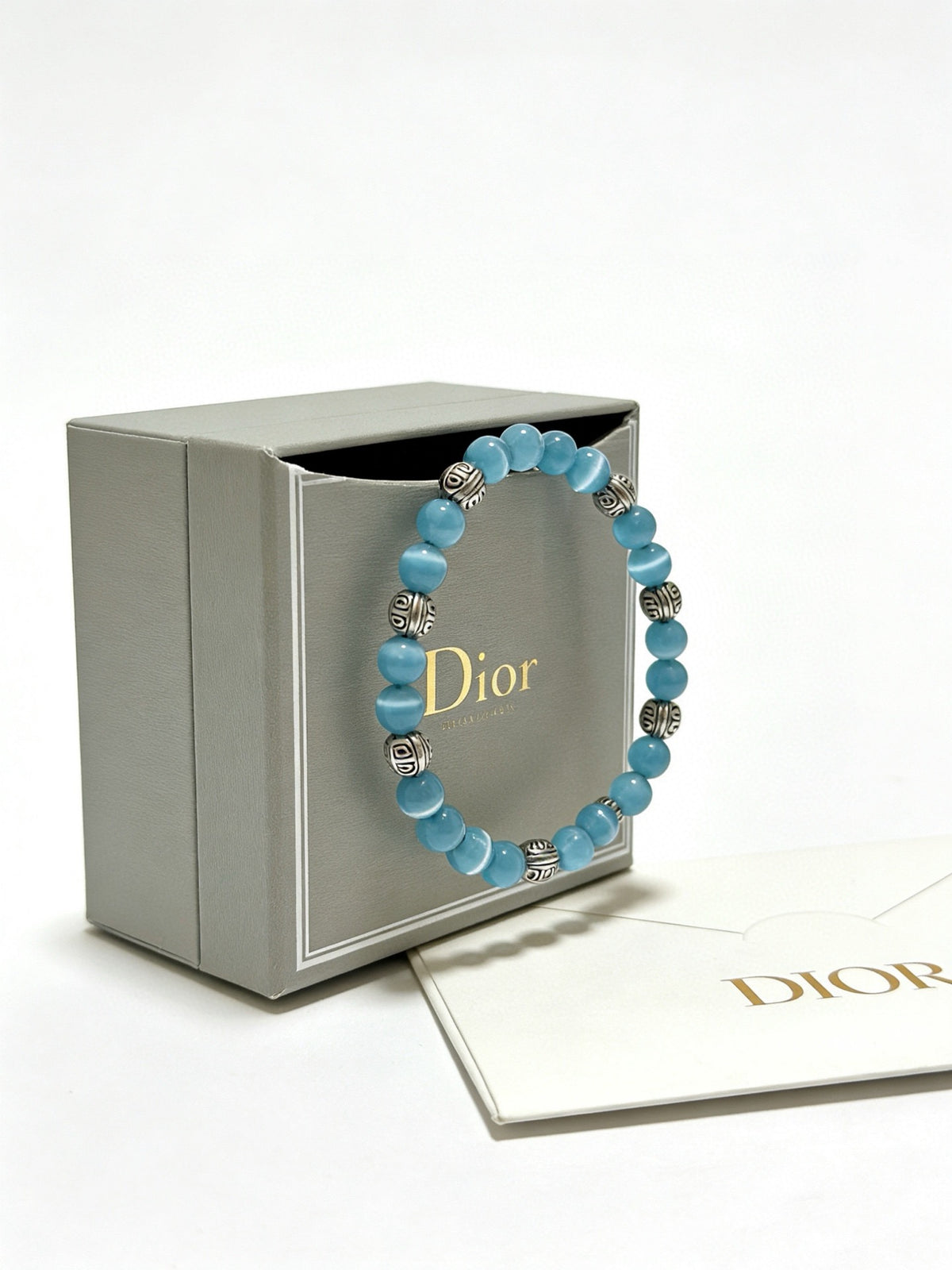 Star Motif Statement Bracelet in Silver-Tone with Vintage-Style Finish – Design 015 main product view