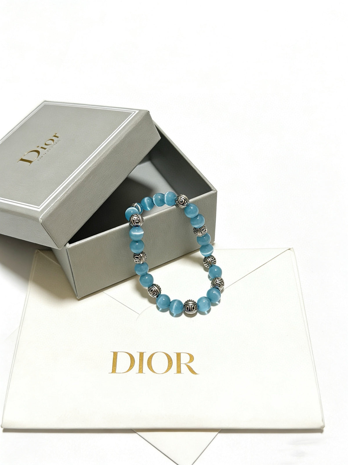 Star Motif Statement Bracelet in Silver-Tone with Vintage-Style Finish – Design 015 styled view