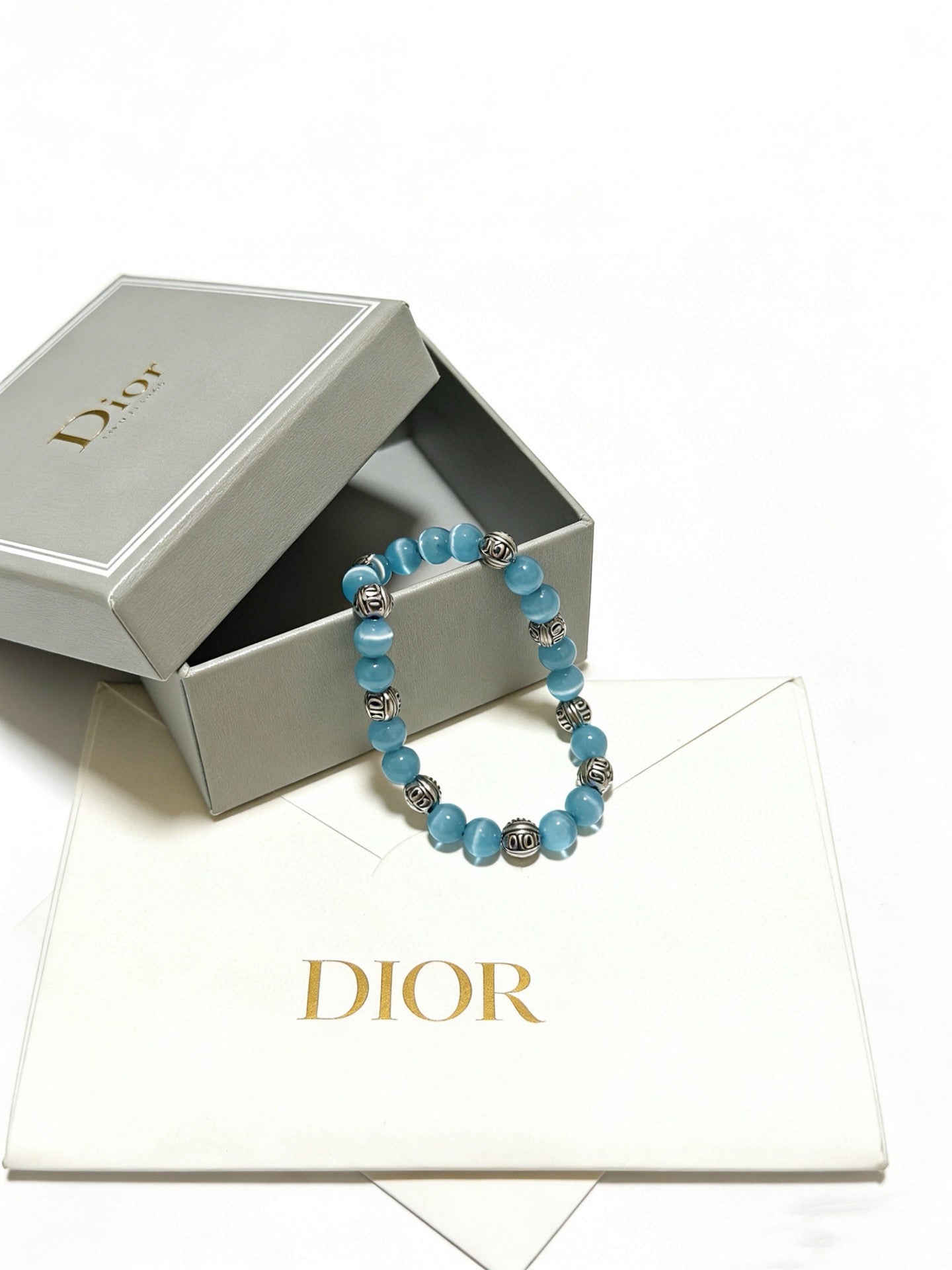Star Motif Statement Bracelet in Silver-Tone with Vintage-Style Finish – Design 015 styled view
