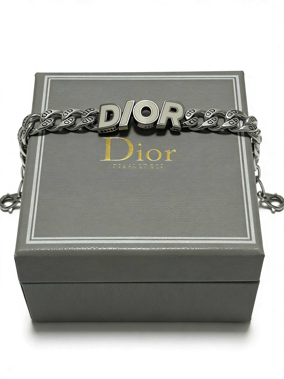 Star Motif Pendant Necklace in Silver-Tone with Chain Detail – Design 033 styled view
