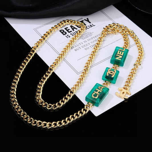 Signature Emblem Jewelry Accessory in Gold-Tone – Design 036 main product view