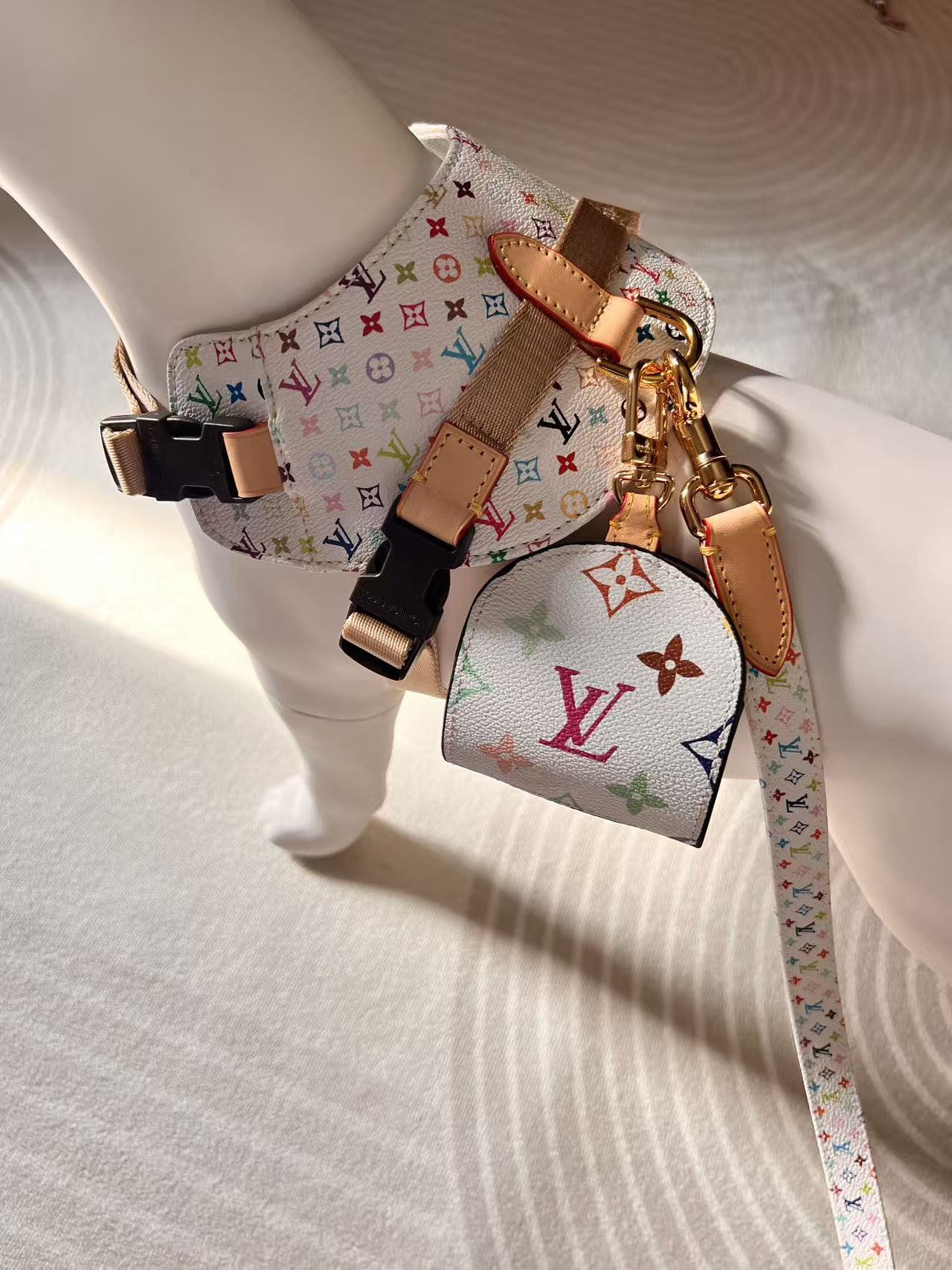 Adjustable Denim-Look Pet Harness Collection – Design 01 main product view