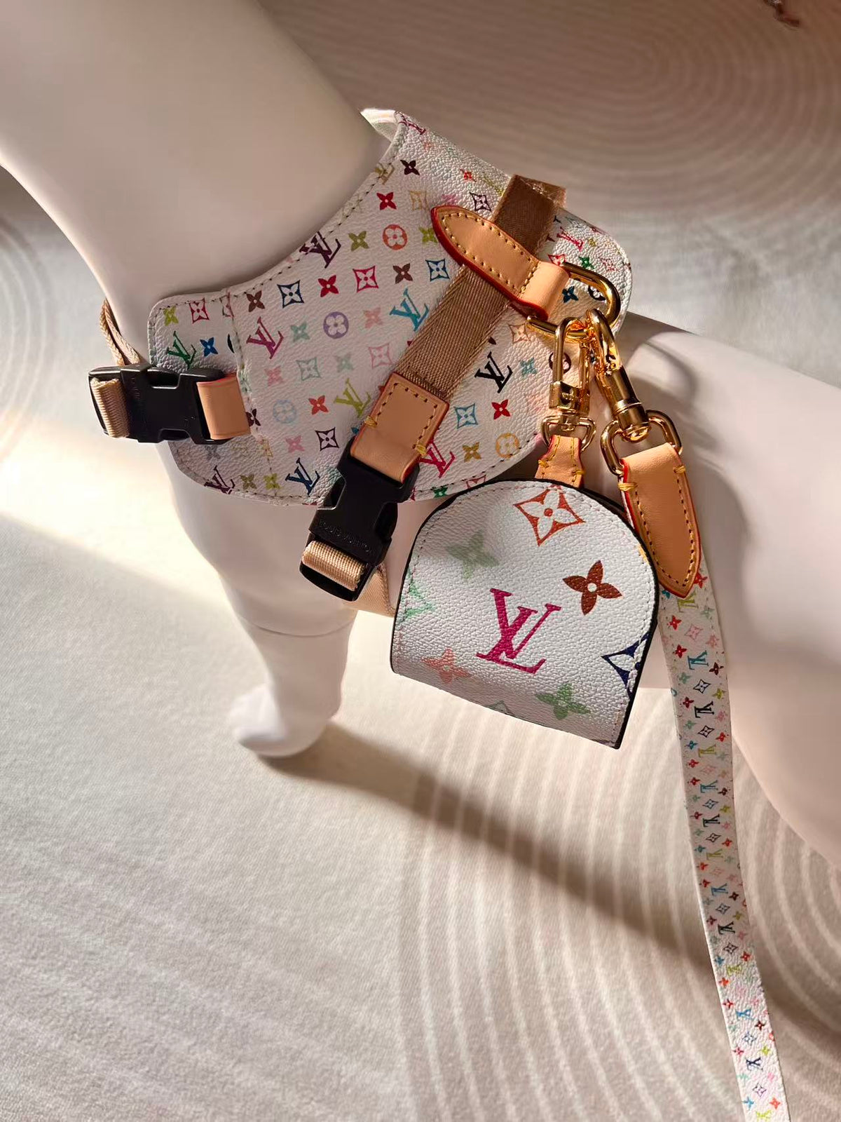 Adjustable Denim-Look Pet Harness Collection – Design 01 main product view