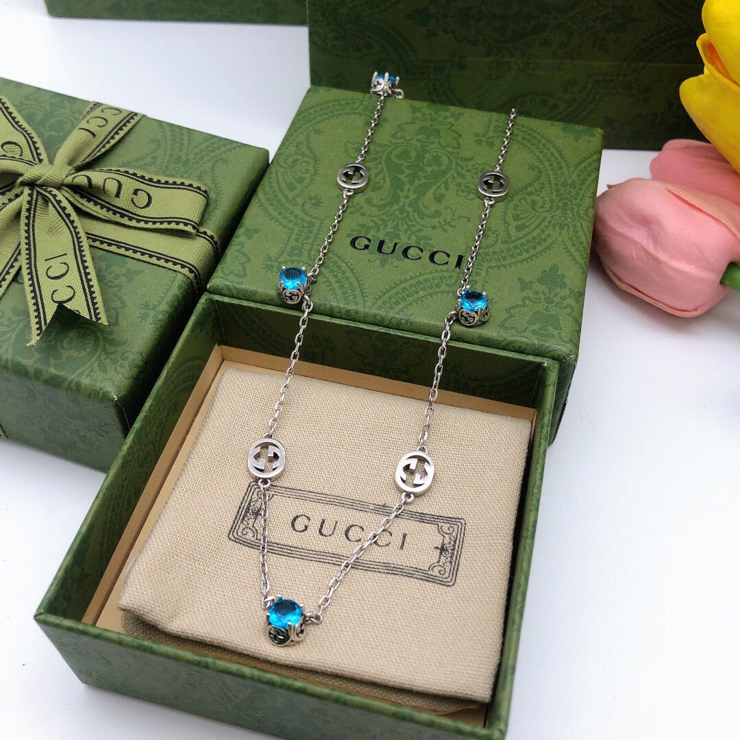 Geometric Emblem Pendant Necklace in Polished Metal-Tone – Design 019 front product view