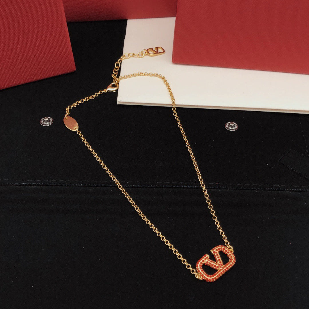 Signature Emblem Jewelry Accessory – Red – Design 03 detail view