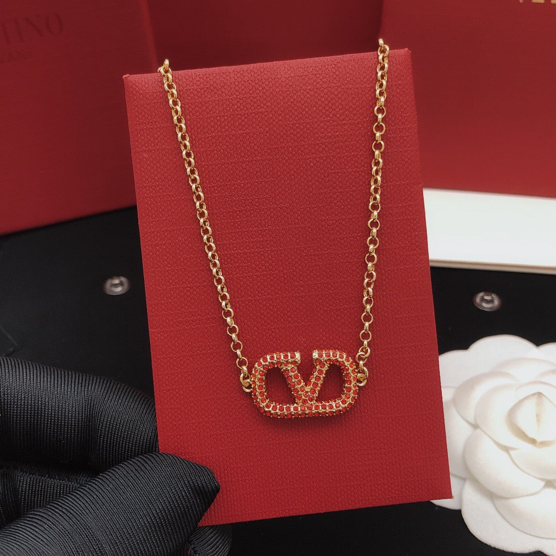 Signature Emblem Jewelry Accessory – Red – Design 03 styled detail