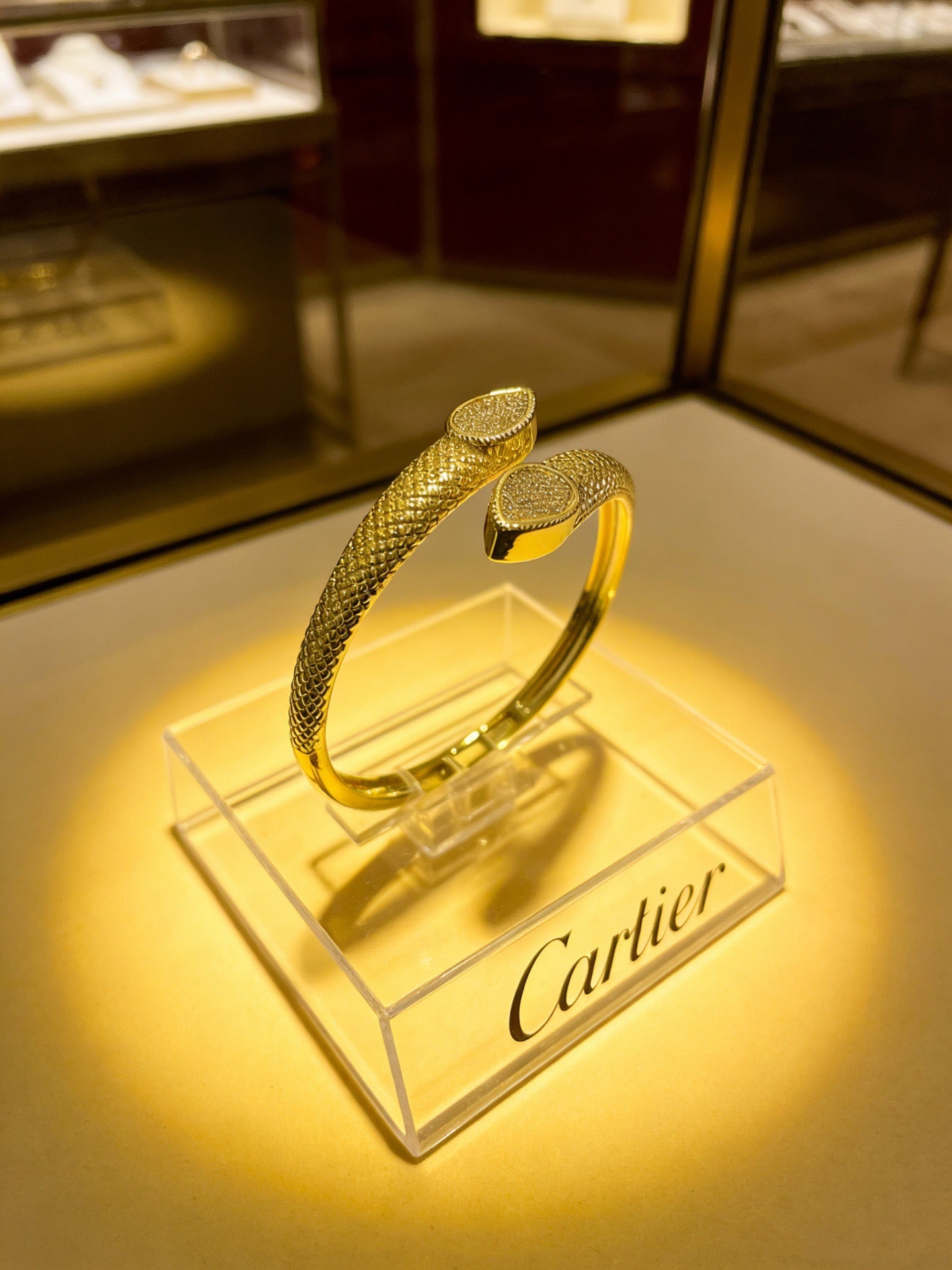 Sculptural Statement Bracelet in Gold-Tone – Design 218 styled view