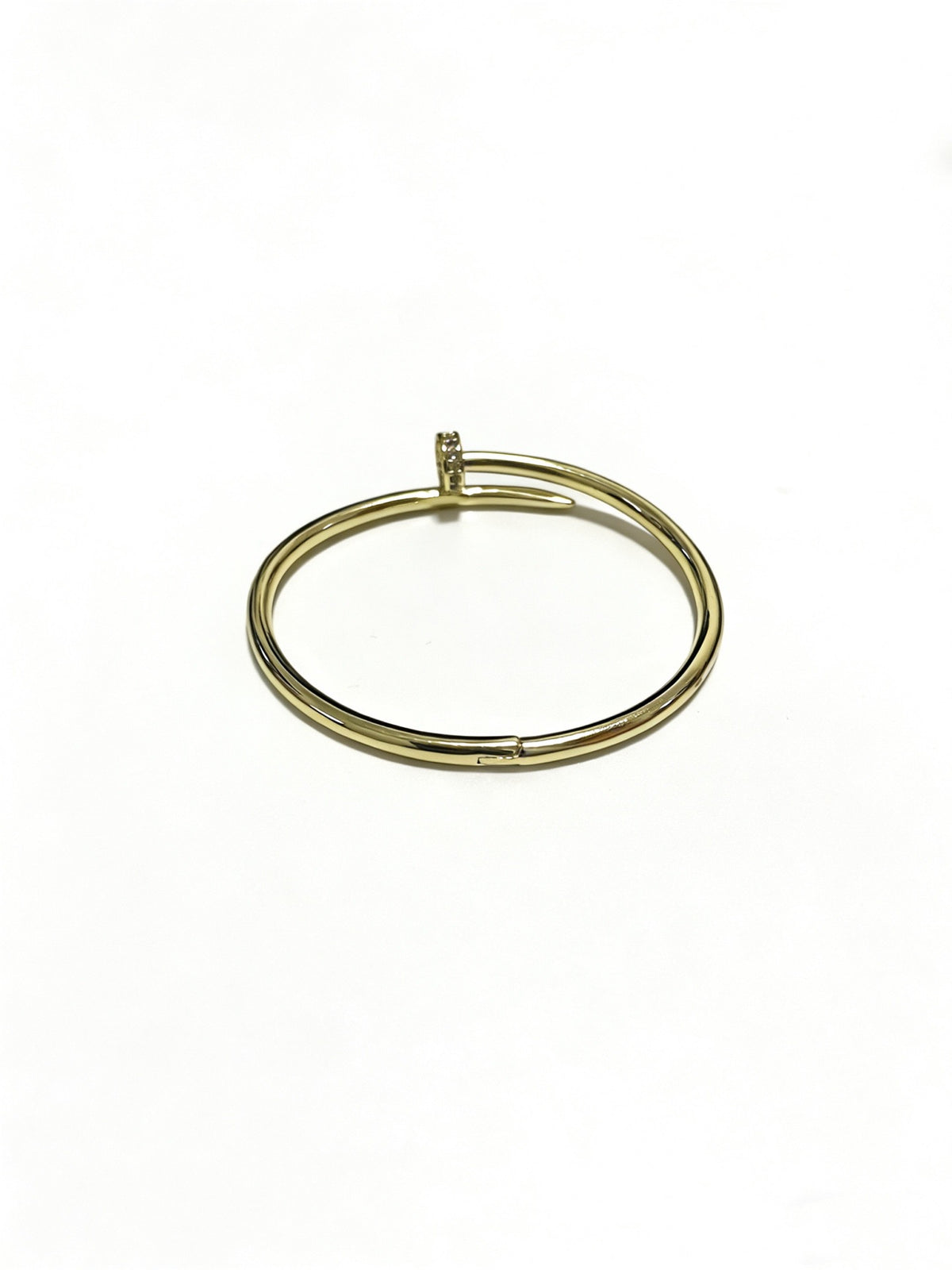Sculptural Statement Bracelet in Gold-Tone – Design 215 front view