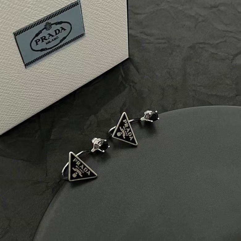Triangle Stud Earrings in Polished Metal-Tone – Triangle Detail – Design 03 main product view