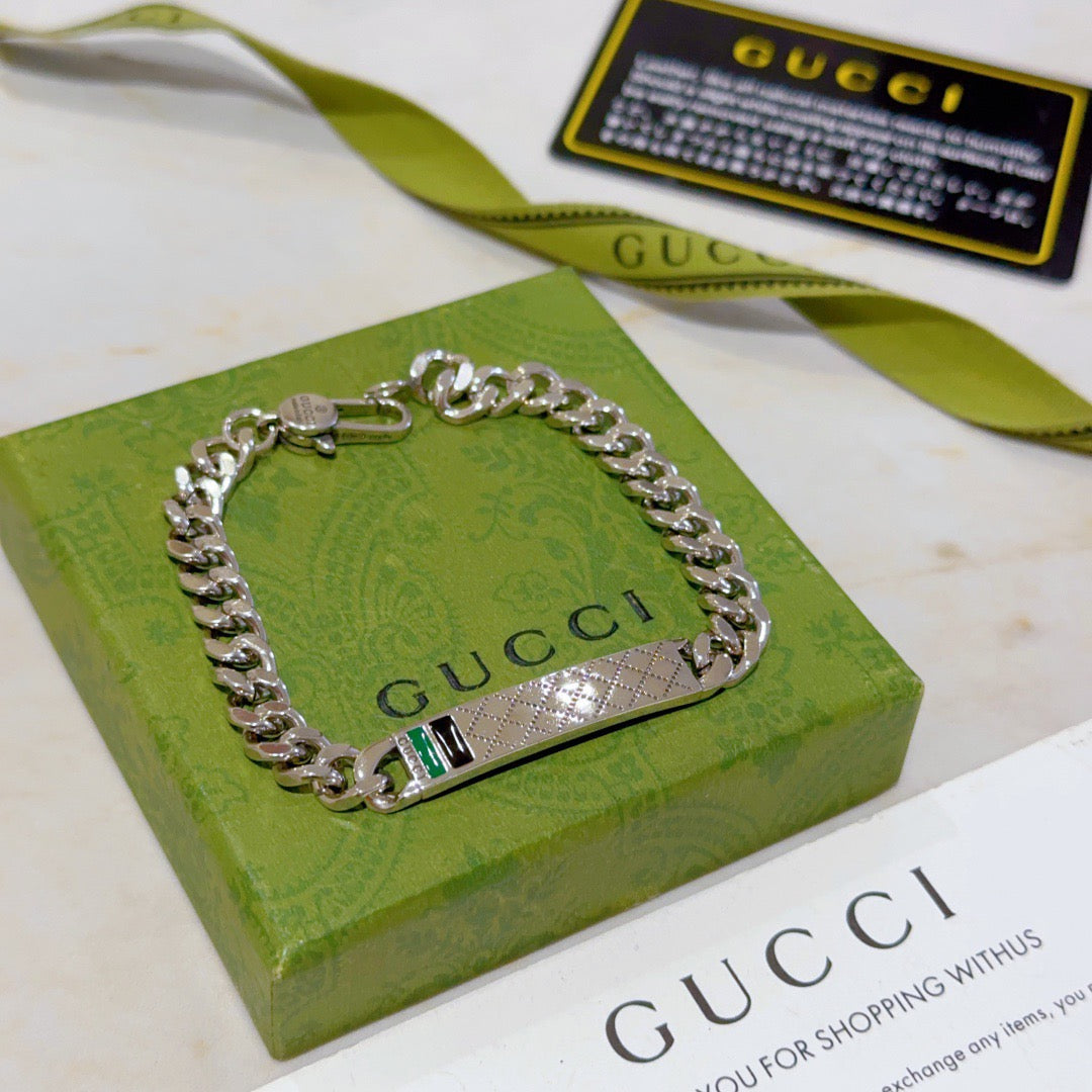 Floral Bracelet in Polished Metal-Tone – Design 018 styled product view