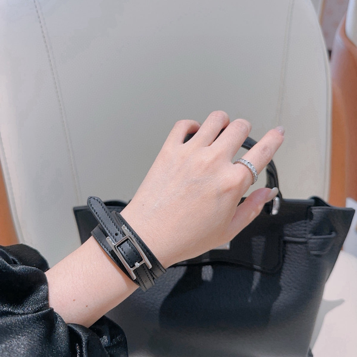 Martin Graham bracelet in polished metal-tone – detail view