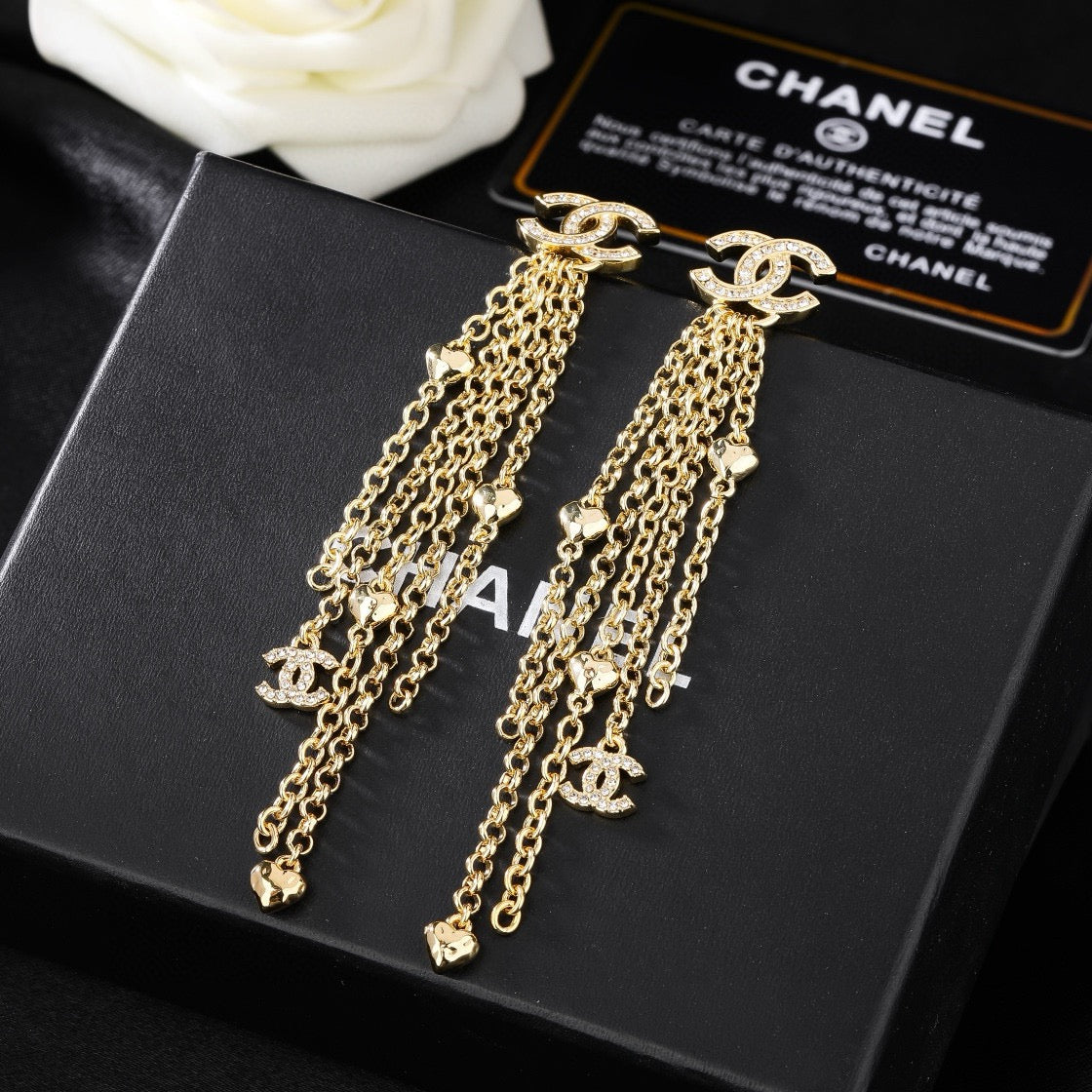 Signature Emblem Statement Earrings in Gold-Tone – Design 007 side detail