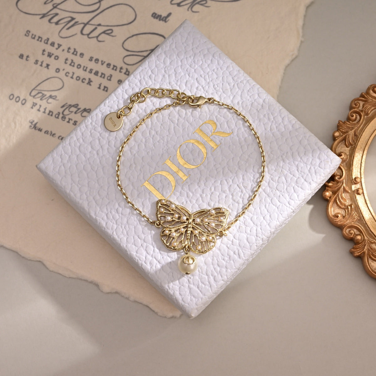 Sculptural Statement Bracelet in Polished Metal-Tone – Design 011 styled view