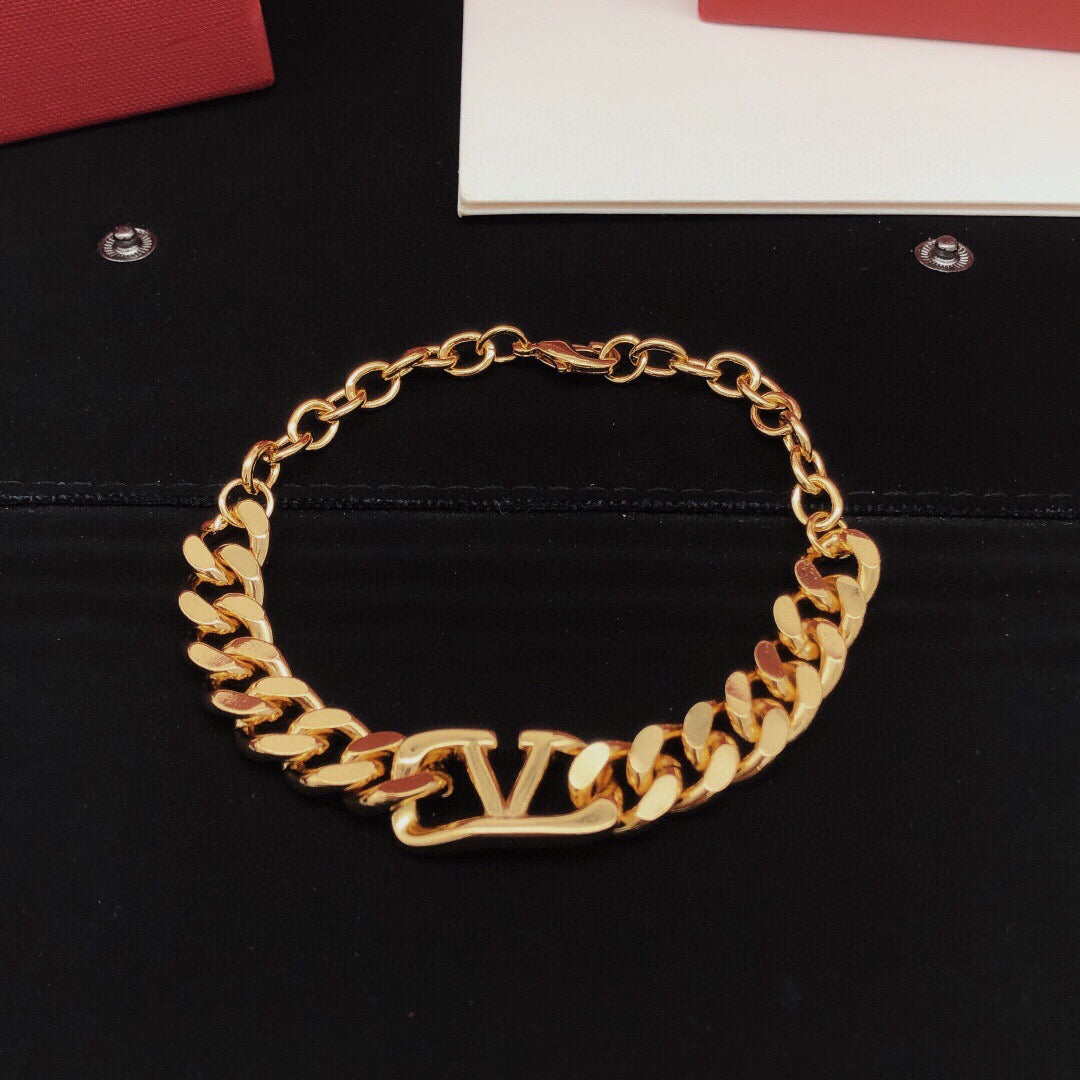 Signature Emblem Pendant Necklace in Gold-Tone – Design 11 main product view