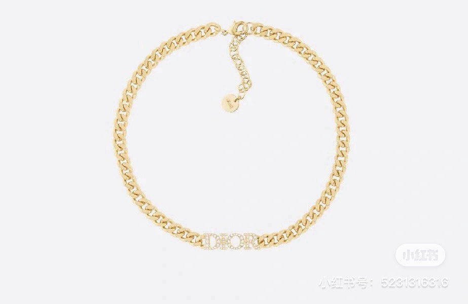 Graphic Letter Motif Pendant Necklace in Polished Metal-Tone with Vintage-Style Finish – Design 009 main product view
