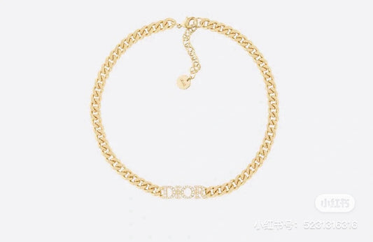 Graphic Letter Motif Pendant Necklace in Polished Metal-Tone with Vintage-Style Finish – Design 009 main product view