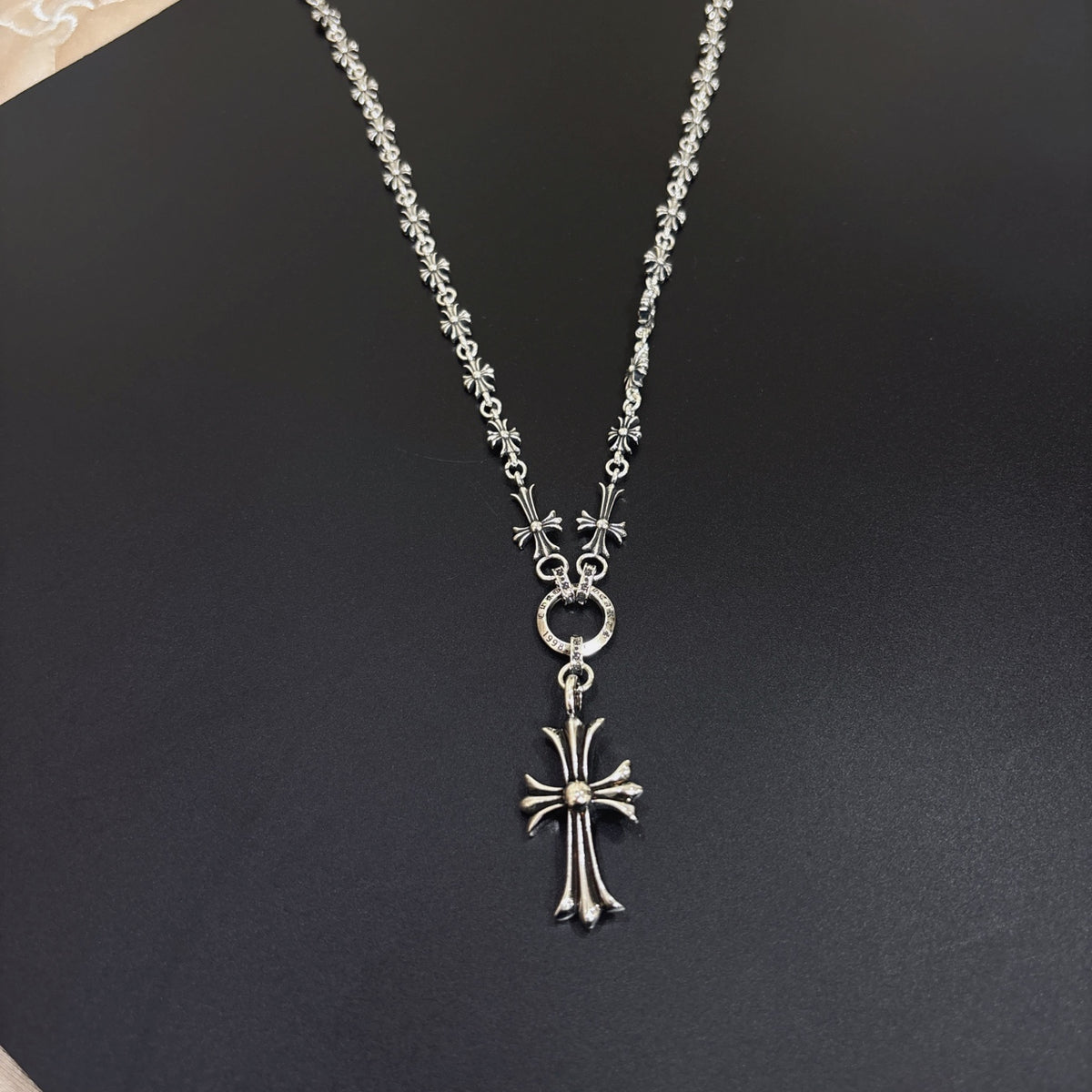 Gothic Emblem Jewelry Accessory in Metal-Tone – Design 02 front product view