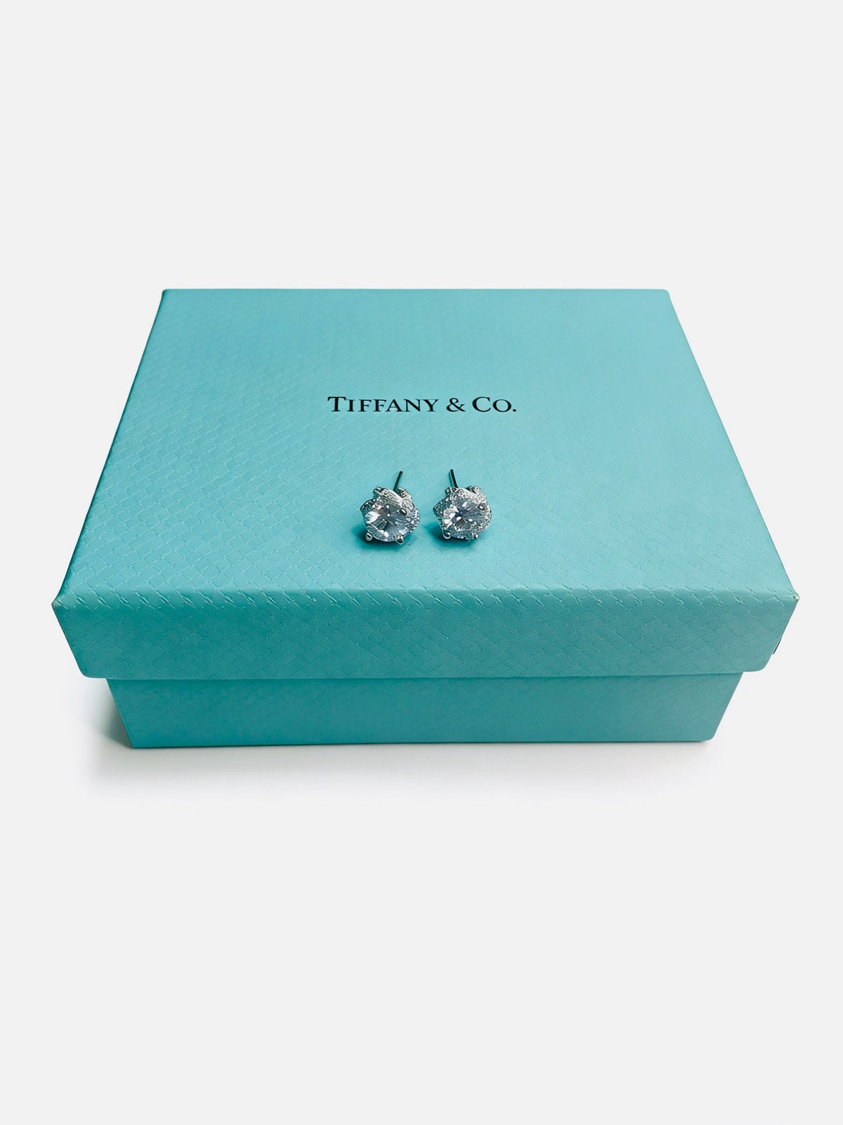 Signature Motif Statement Earrings in Silver-Tone – Vintage Detail front product view