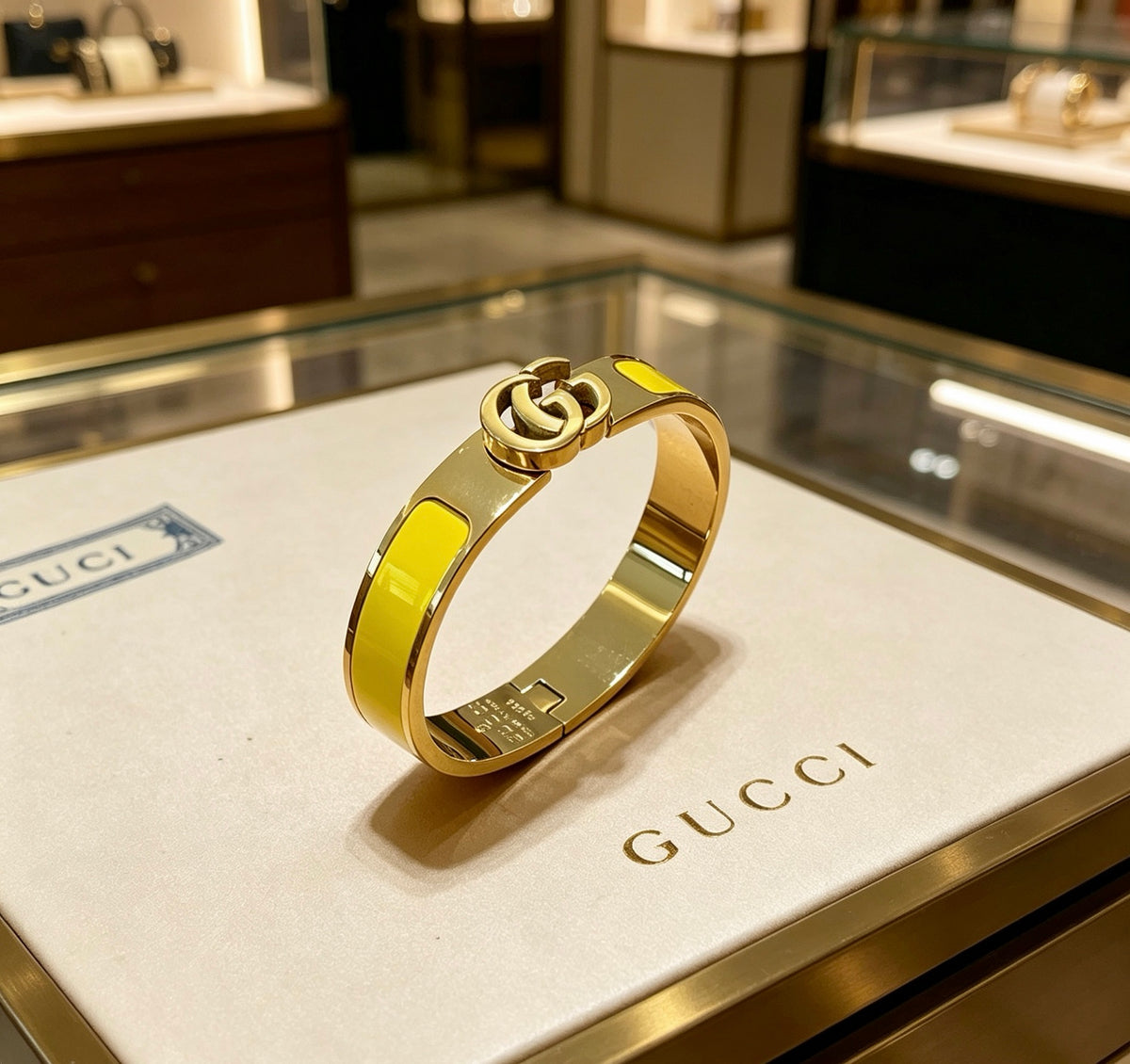Double-G Emblem Bangle in Gold-Tone – Design 012 main product view